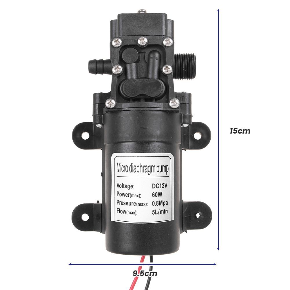 12V 60W 5L/min Fuel Transfer Pump Oil Diesel Gasoline Kerosene Car Tractor Truck