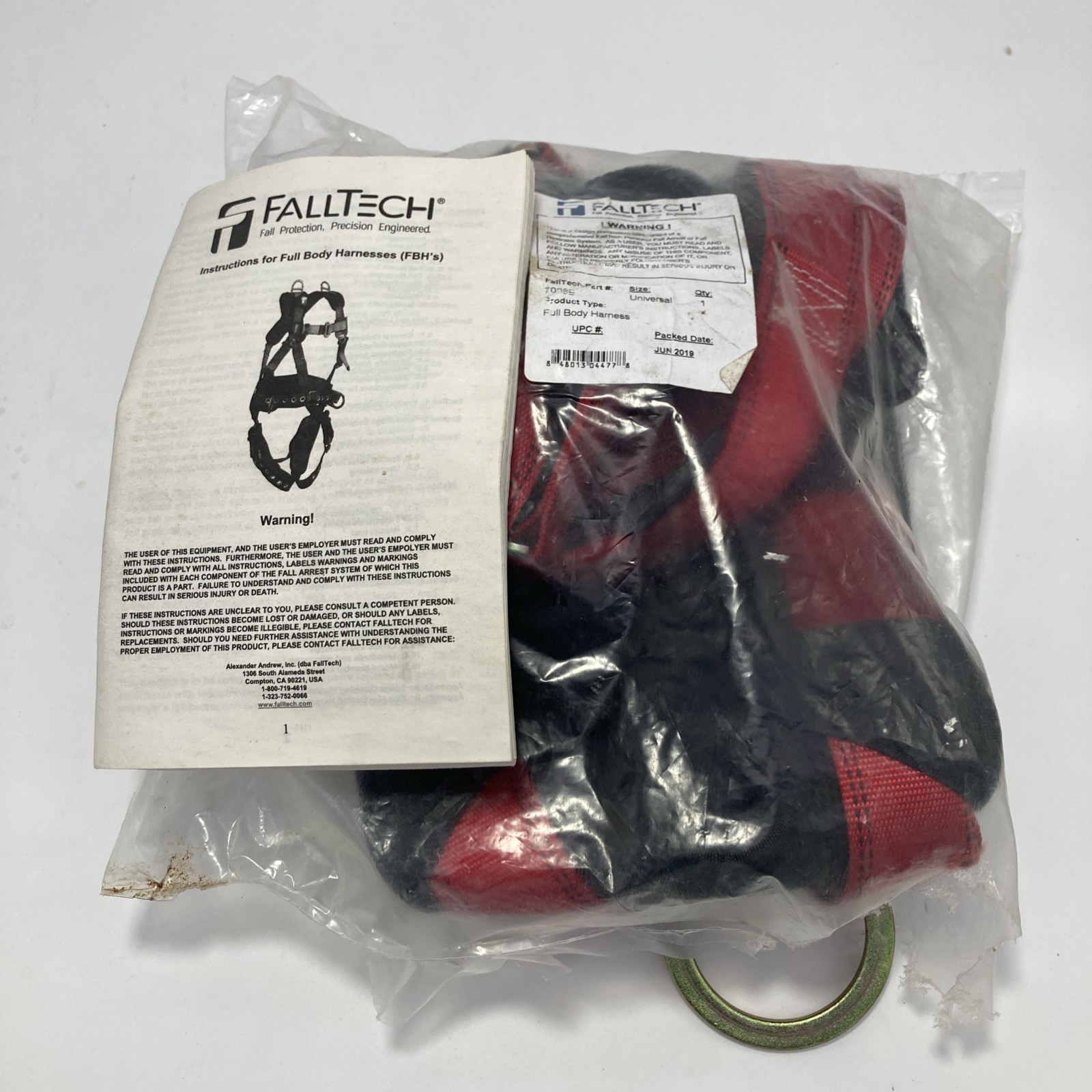 FallTech 7008B Tradesman® Plus 1D Standard Non-belted Full Body Harness