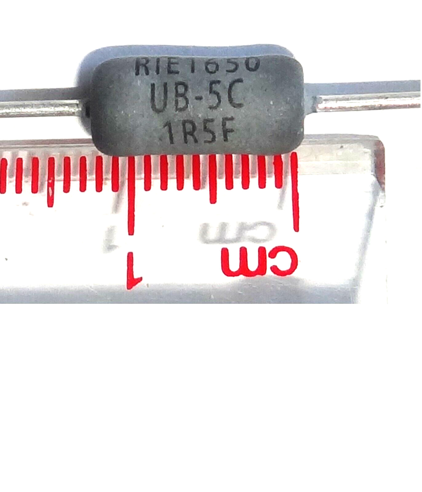 1 pc, 1.5 ohms, 1%, 5W, axial power resistor by RIEDON, P/N UB5C-1R5F1