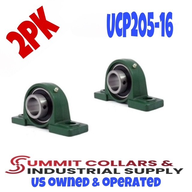 UCP205-16 Pillow Block Bearing 1in Bore Self Aligning 2 Bolt (2PK)