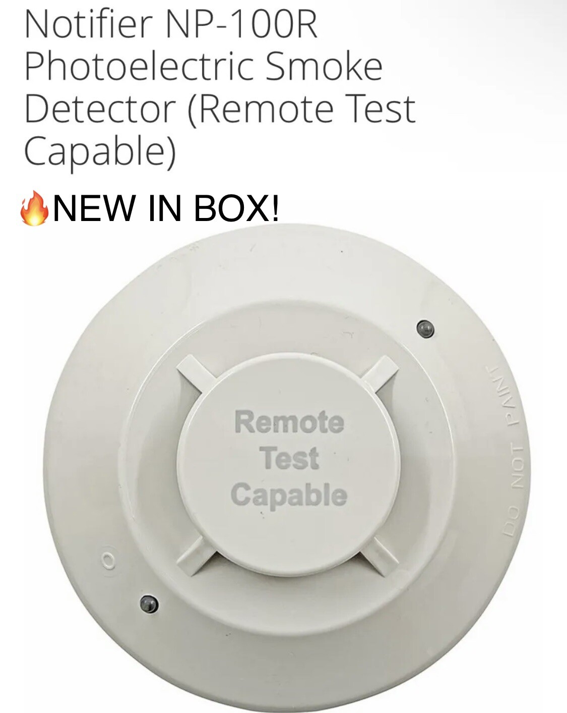 🔥NEW🔥HONEYWELL NOTIFIER NP-100R PHOTOELECTRIC DUCT REMOTE TEST SMOKE DETECTOR