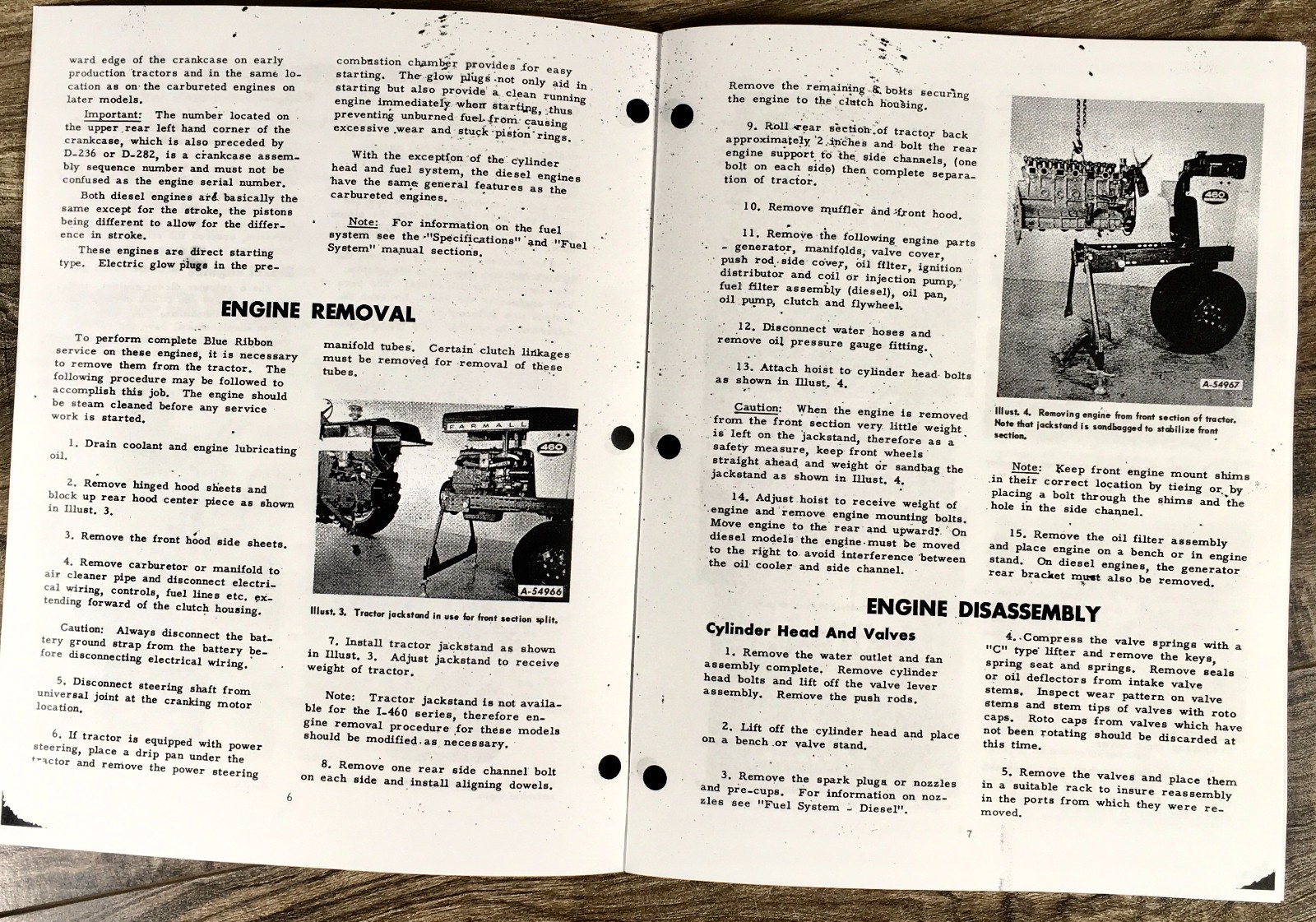 International Farmall C-221 C-263 D-236 D-282 Gas Diesel Engine Service Manual