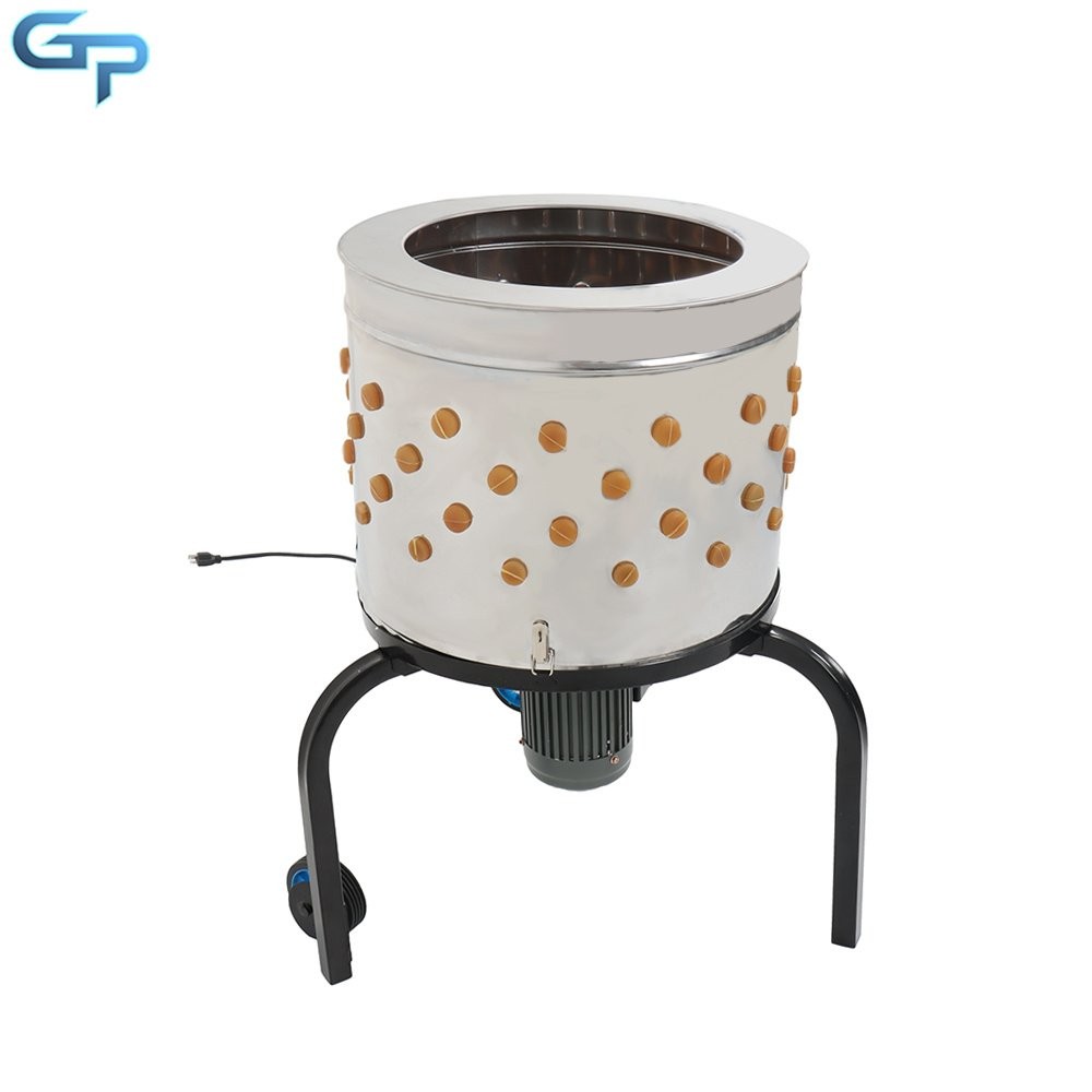 Motor Feather Plucker Stainless Steel Drum Chicken Plucker Machine 280RPM 120V