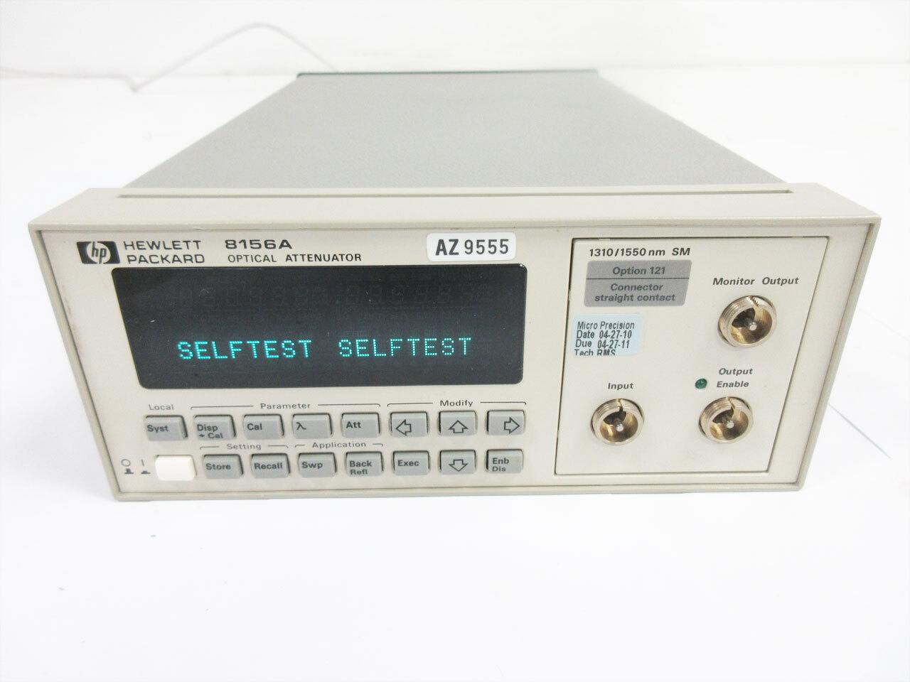 HP 8156A OPTICAL ATTENUATOR 121 FOR PARTS ONLY