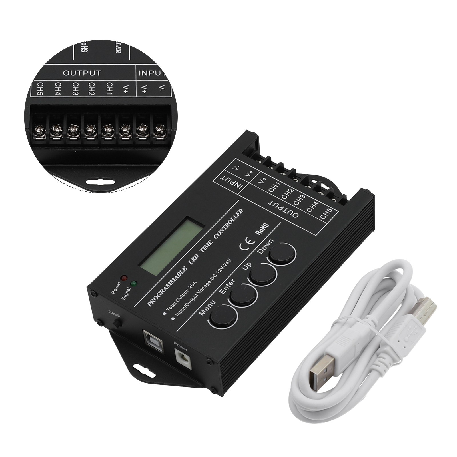 High Compatibility TC420 Programmable LED Display Controller 5 Channels