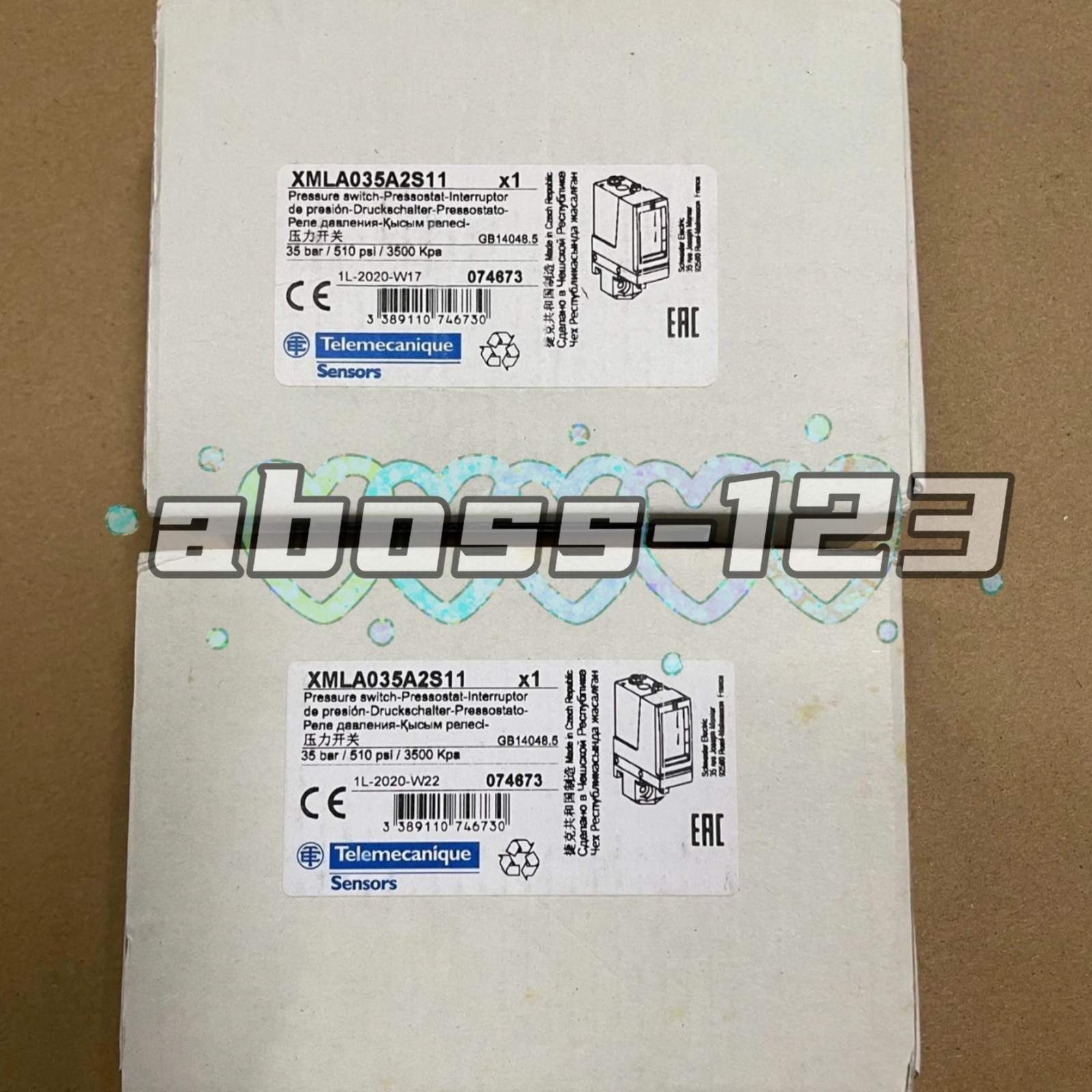 Schneider Telemecanique XMLA035A2S11 1.5-35bar Pressure switch#1pcs New In Box