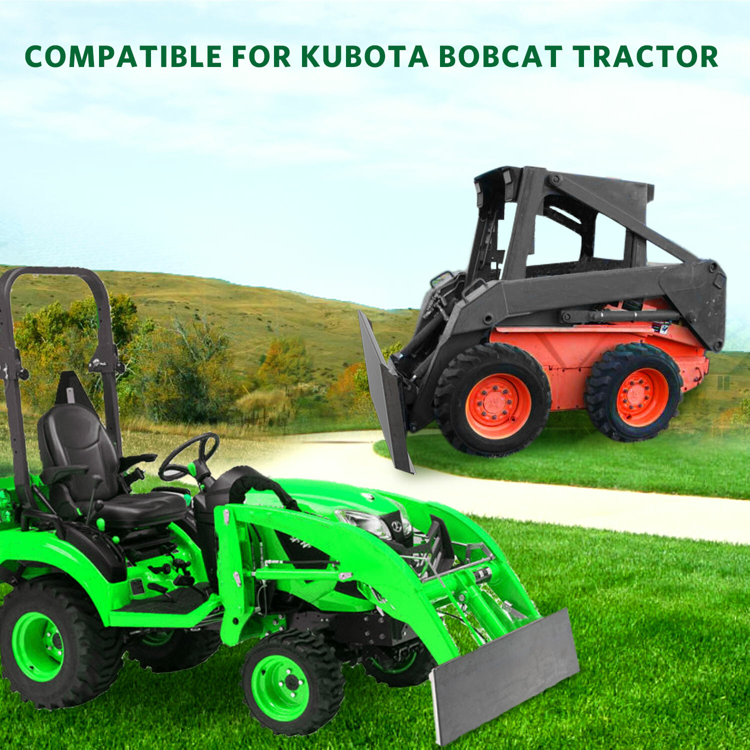 5/16″ Quick Tach Attachment Mount Plate Heavy Duty Steel for Tractor Bobcat