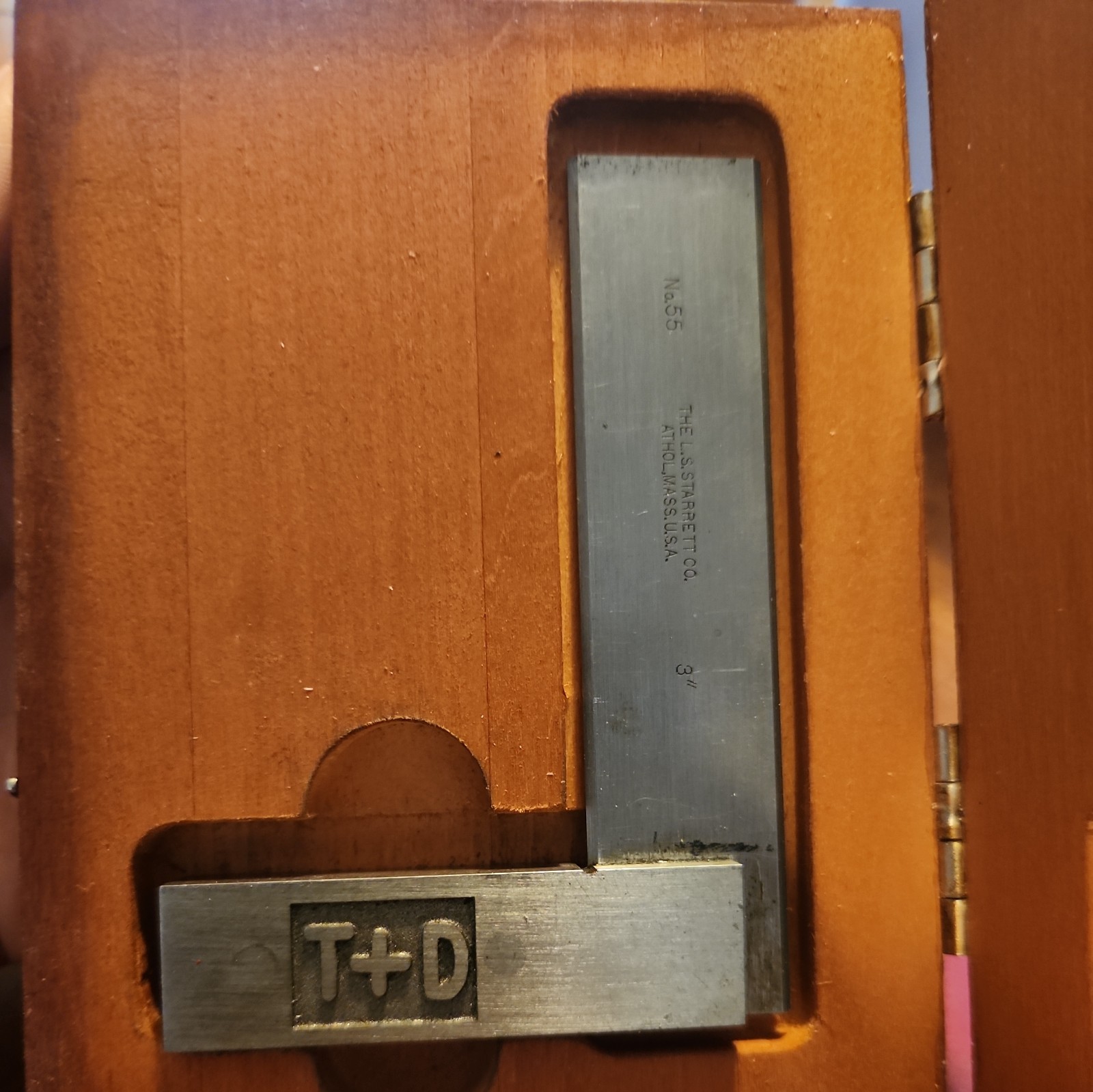 Starrett #55-3″ Master Precision Square with Beveled Edges. Excellent conditiom.