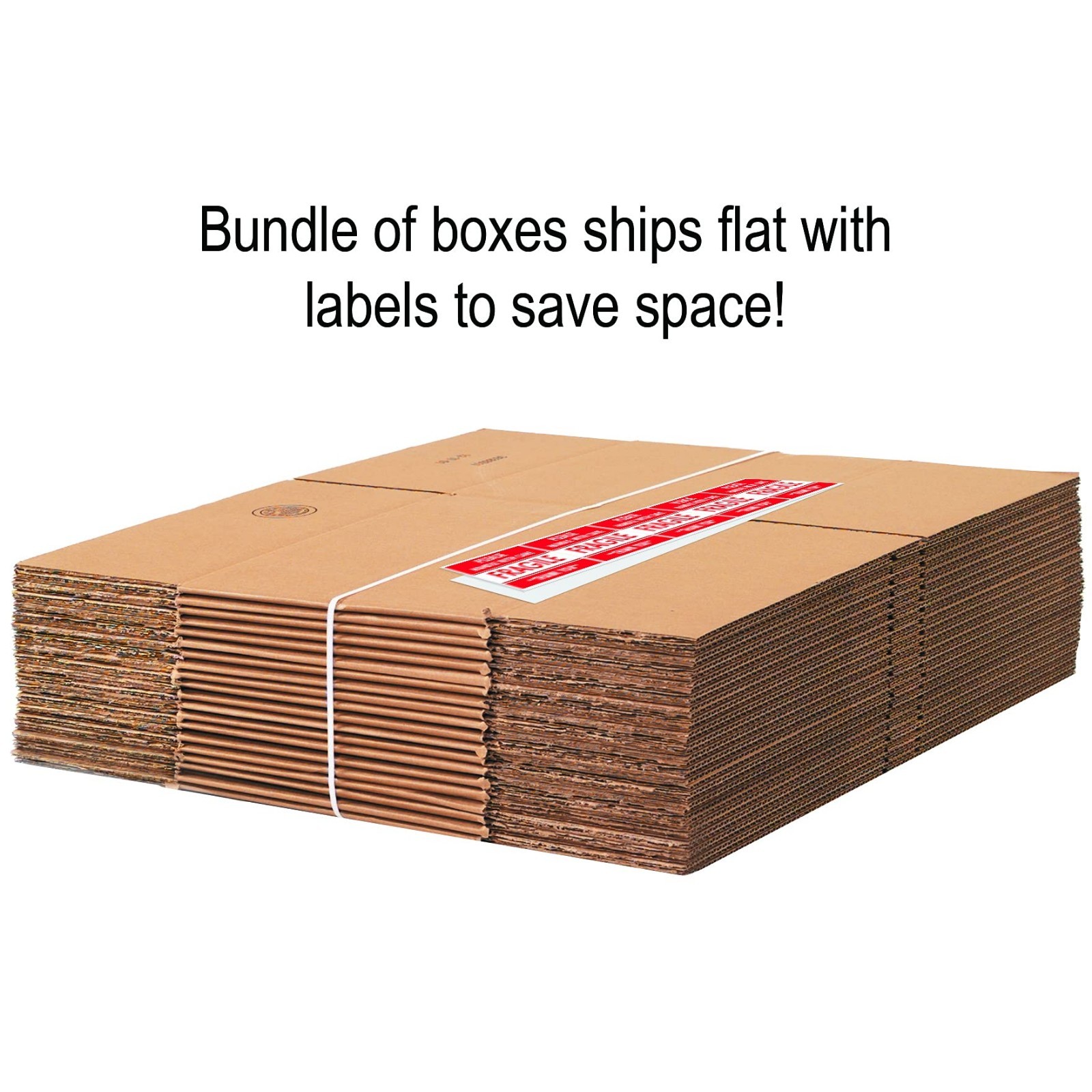 Medium Shipping Boxes 18″x14″x12″ – 20-Pack Corrugated Cardboard for Packing, Mo