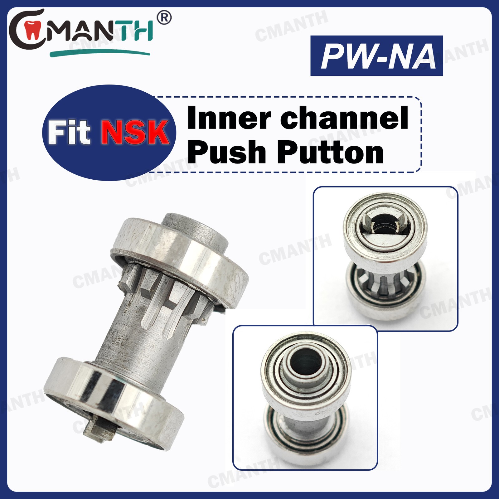 Dental Handpiece Cartridge Low Speed Air Rotor for NSK Inner Channel Push Putton
