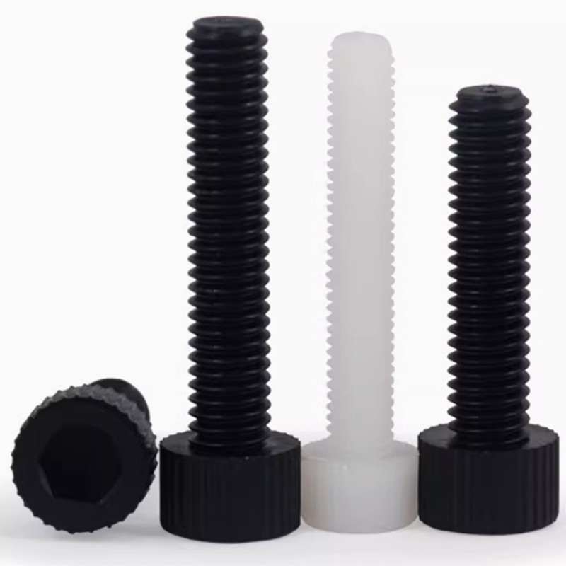 Nylon Hexagon Socket Head Cap Screws M3/M4/M5/M6/M8/M10/M12*4/5/6/8/10/12~100mm