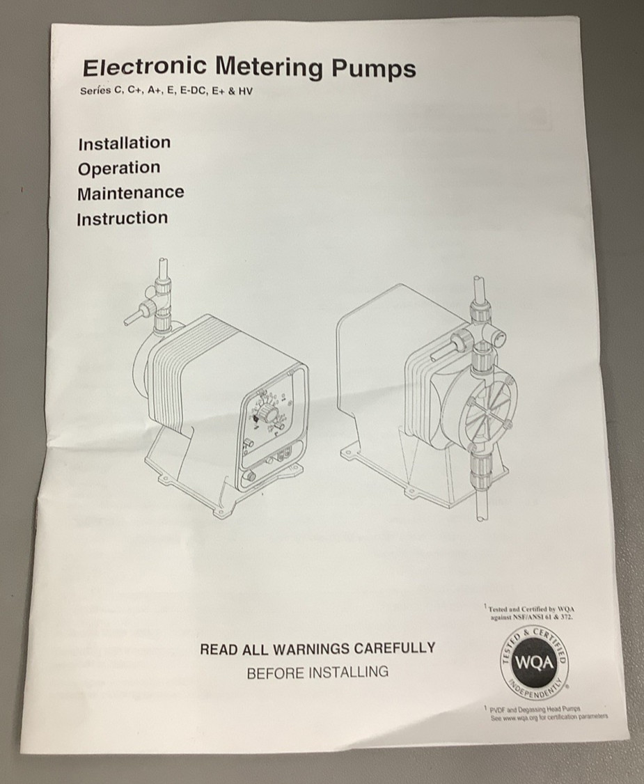 PulsaFeeder Pulsatron LPH8MA-PHCB-XXX Electronic Metering Pump 600GPD 1A (R31)
