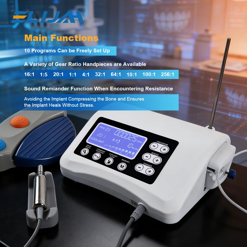 Dental Implant System Motor Surgical Brushless Motor+20:1 Contra Angle Handpiece