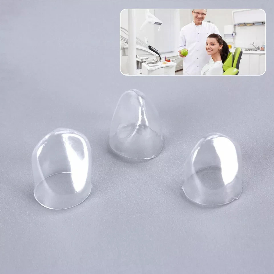 64pc/box Dental Resin Preformed Crown Temporary Transparent 1.910 Anterior Adult