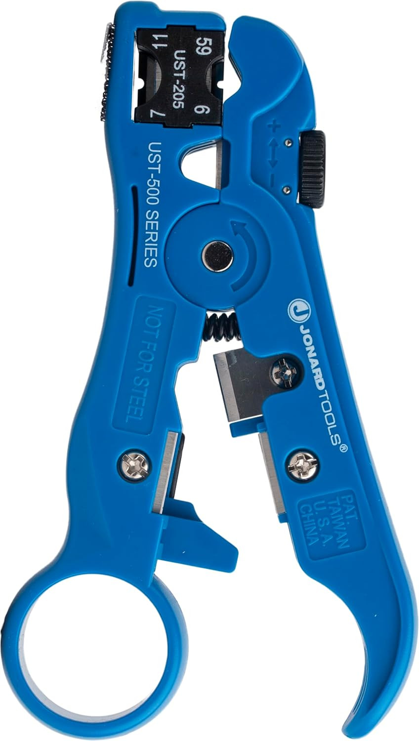 Jonard UST-500 Universal Coax Cable Stripper for RG59/6 and 7/11 Cables