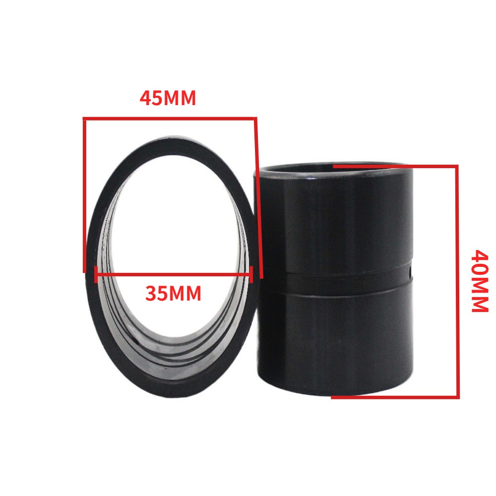Set of 2 35x45x40 MM Excavator Bucket Bushing (IDx ODx L) Steel Bearing Sleeve