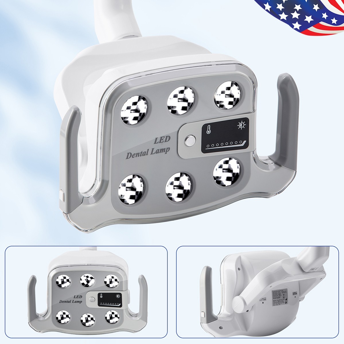 Dental Unit Chair Computer Controlled DC Motor Hard Leather/ LED Lamp Senser
