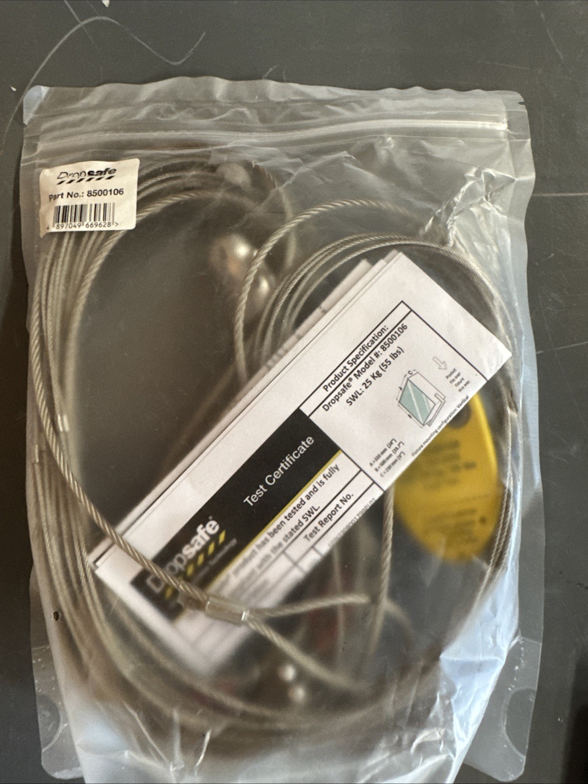7500106 DROPSAFE SAFETY NET 25KG (55 LBS) FOR OVERHEAD FIXTURES