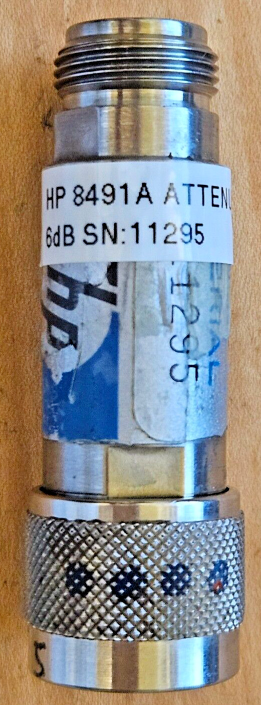 Keysight Agilent HP 8491A 6dB Coaxial RF Microwave Attenuator DC-12.4GHz #11295
