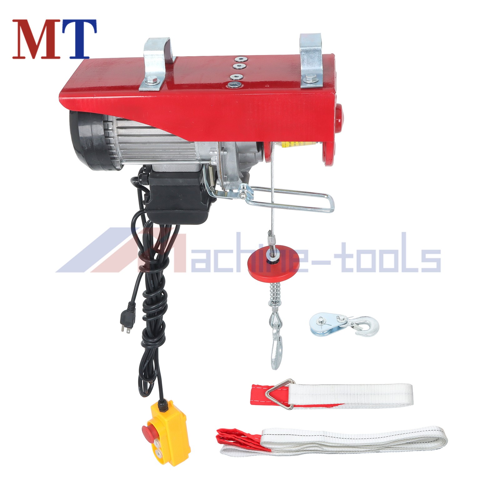 Mini Electric Hoist 1320lbs Crane Winch with 14FT Wired Remote Control 110V