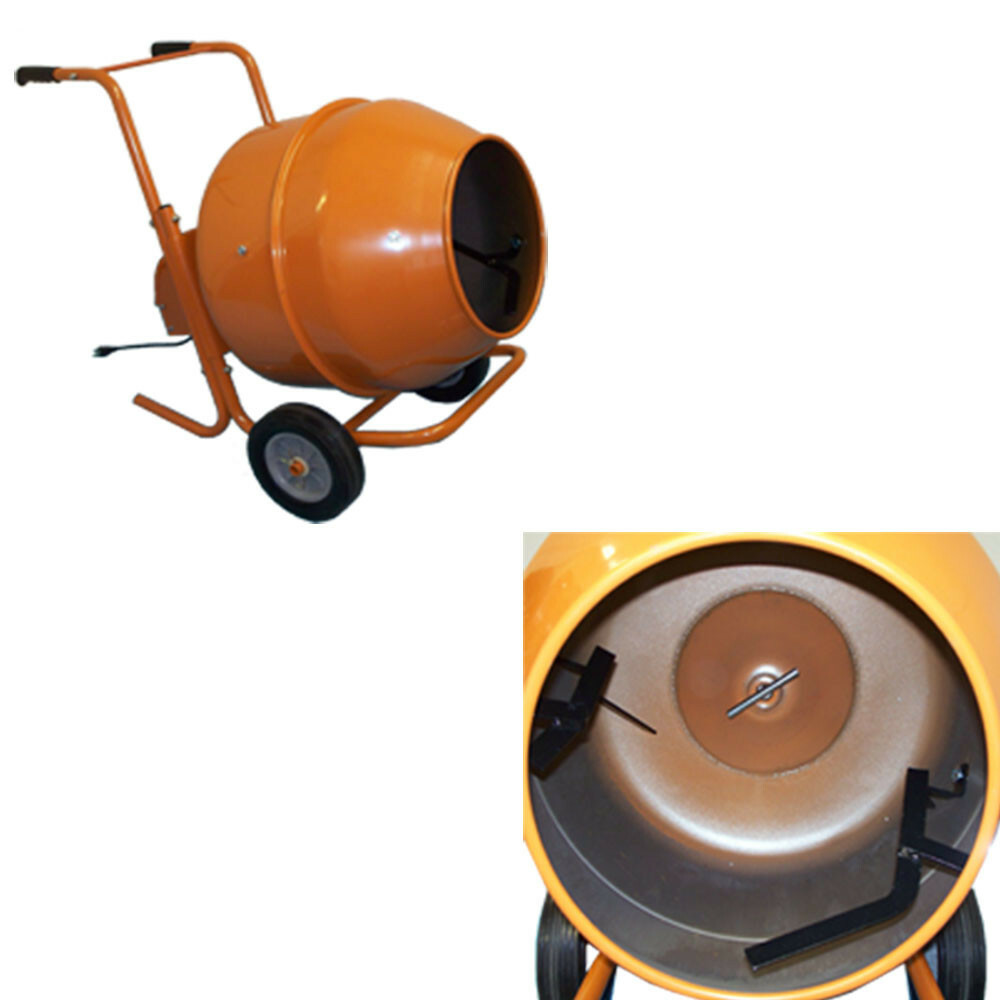 8 Cubic SHORT Cement Mixer Portable Concrete Mixing Motar Mixer