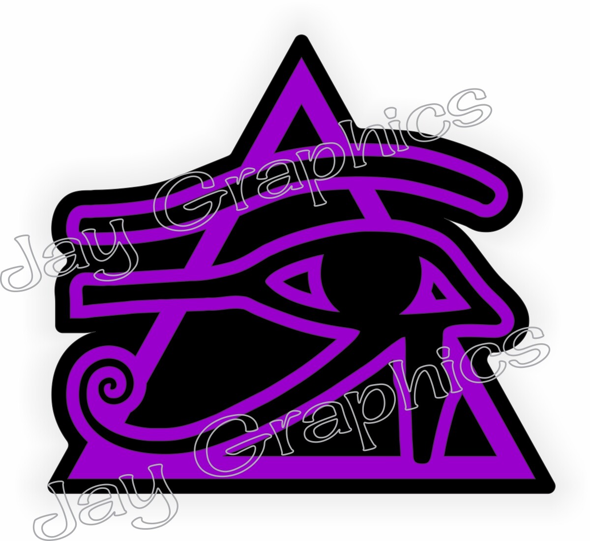 2 pack EYE OF HORUS Hard Hat Stickers Welding Helmet Badge Ancient Symbol Egypt