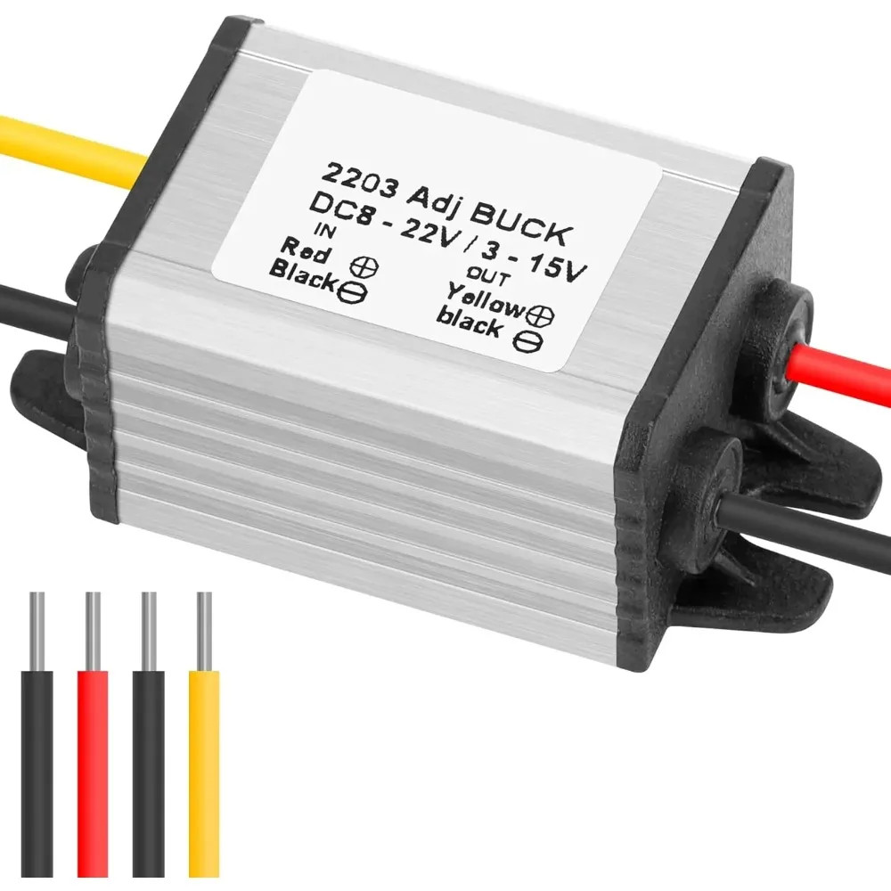 DC 8-35V 3-15V Buck Converter 3A Step Down Voltage Regulator Waterproof Module