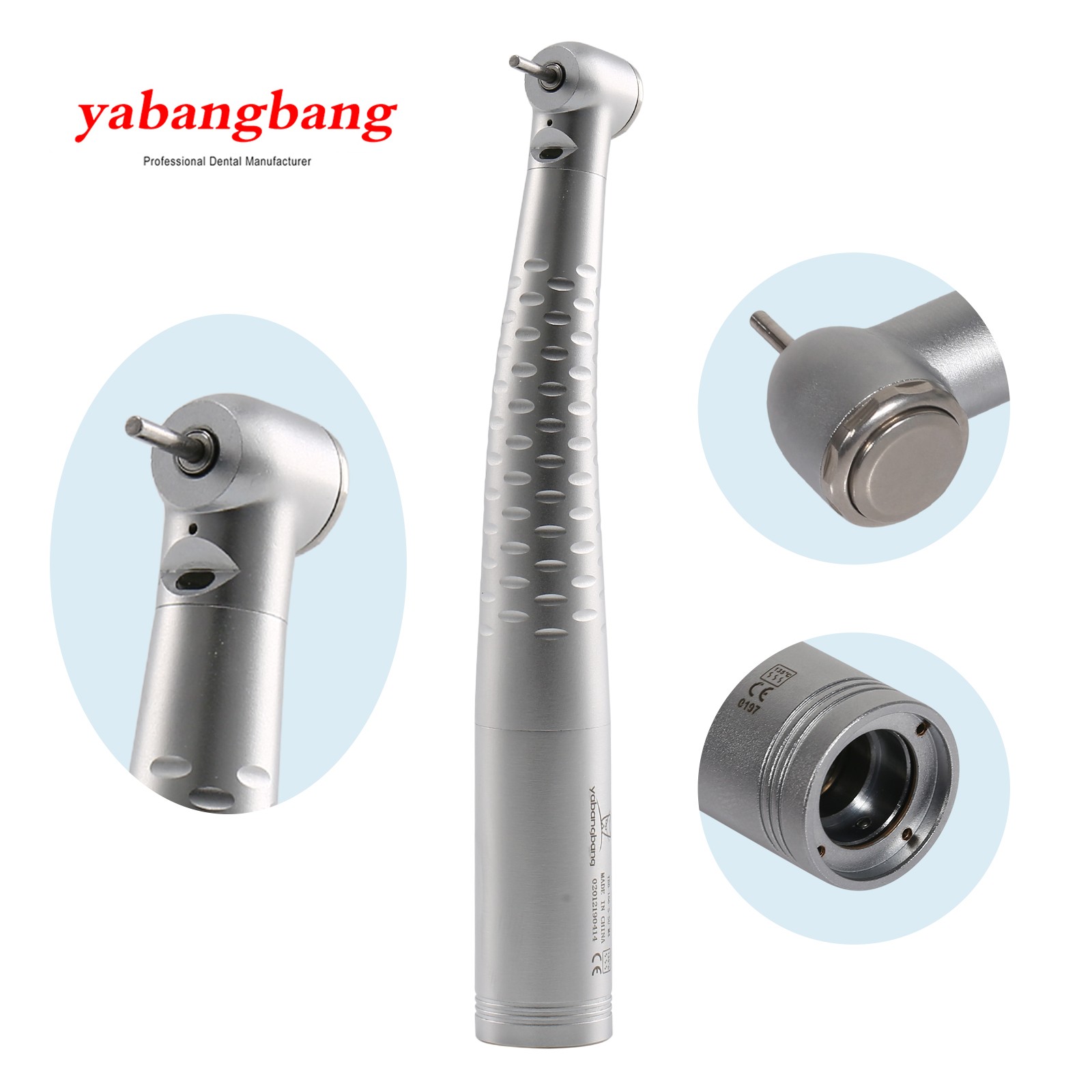 Dental High Speed Handpiece LED Fiber Optic Fit Kavo Coupler 6Holes Push Button