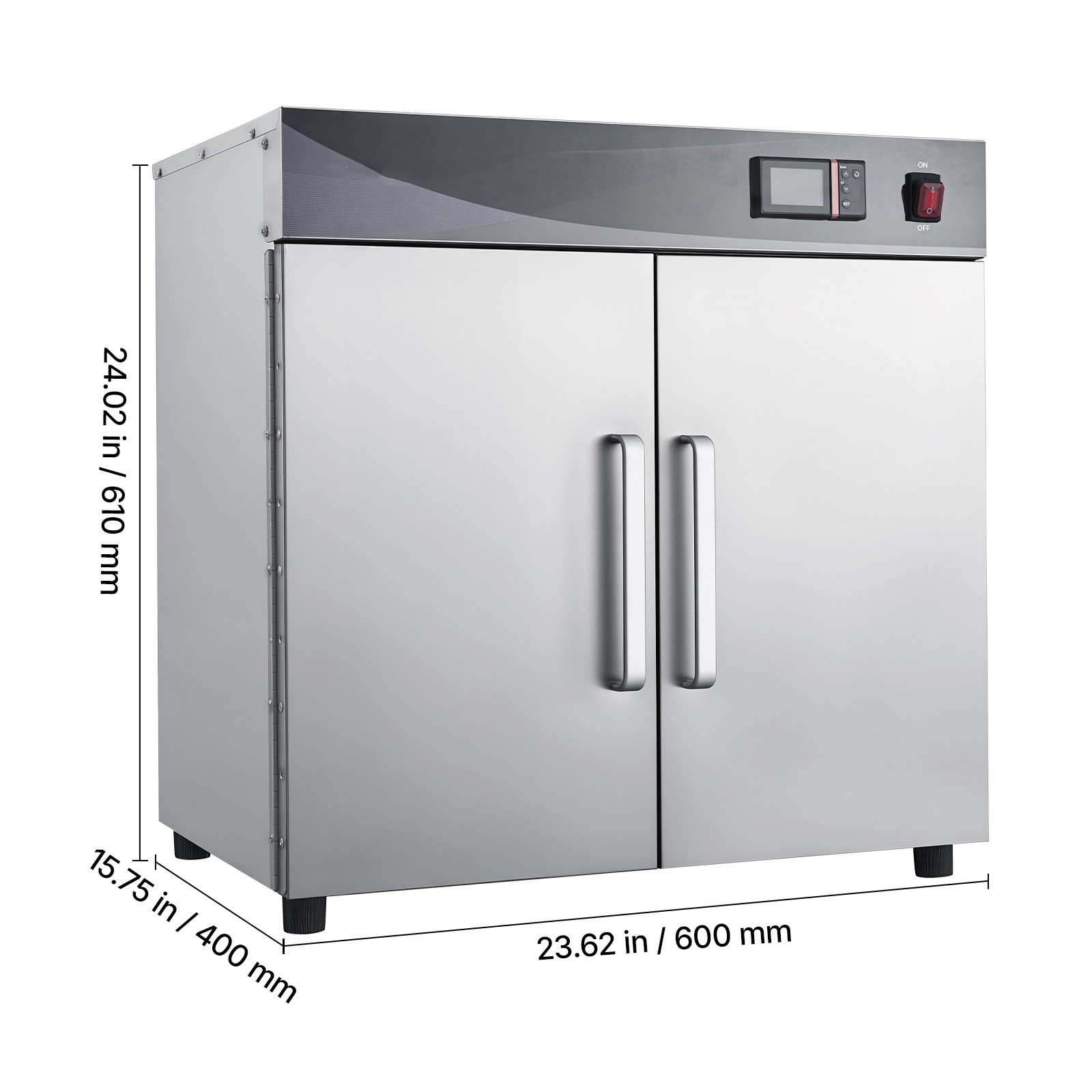 Uimoso 4 Tiers Hot Box Food Warmer Electric Food Warmer Cabinet and Dual Doors