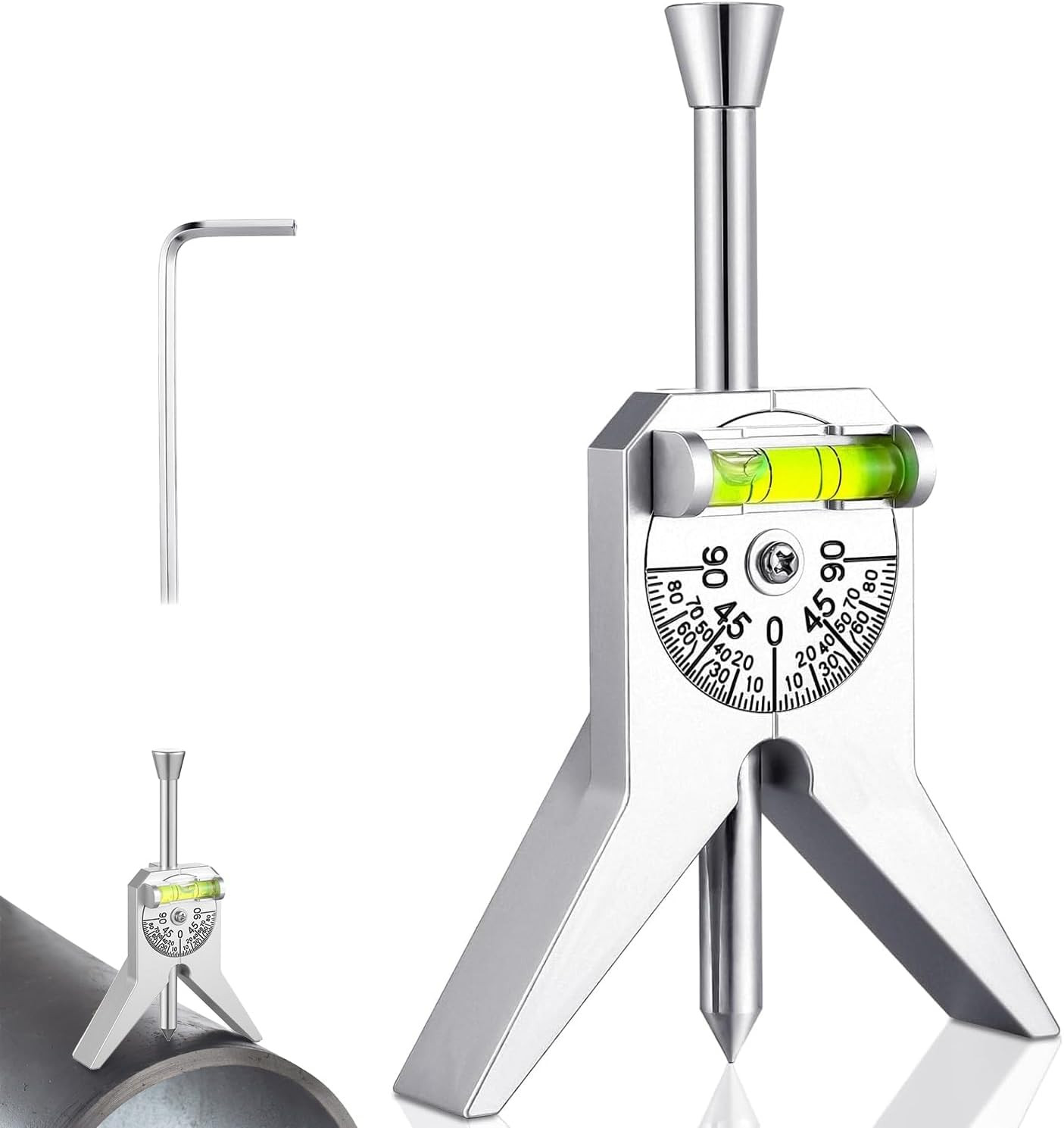 Pipe Center Finder, Pipefitter Tools with Centering Head, Center Finder Tool Pip
