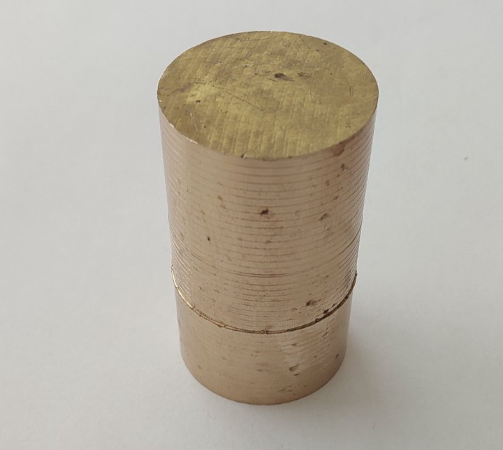 Bronze rod 1.382″ (35.1MM) diameter, 2.382″ (60.5mm) length