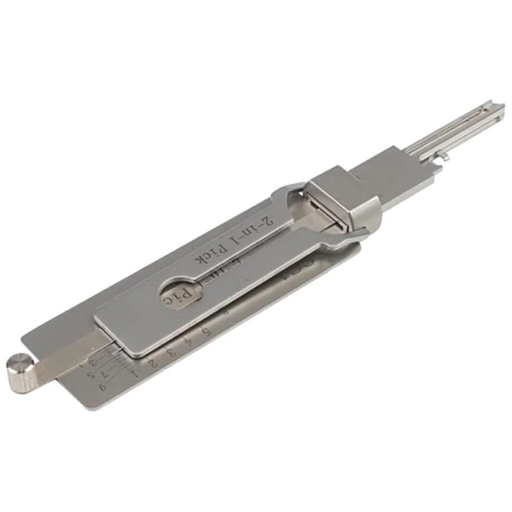 Key Decoder 2 In 1 Portable Lock Picking Set Hook And Pickup Tool Kit Ergonomic