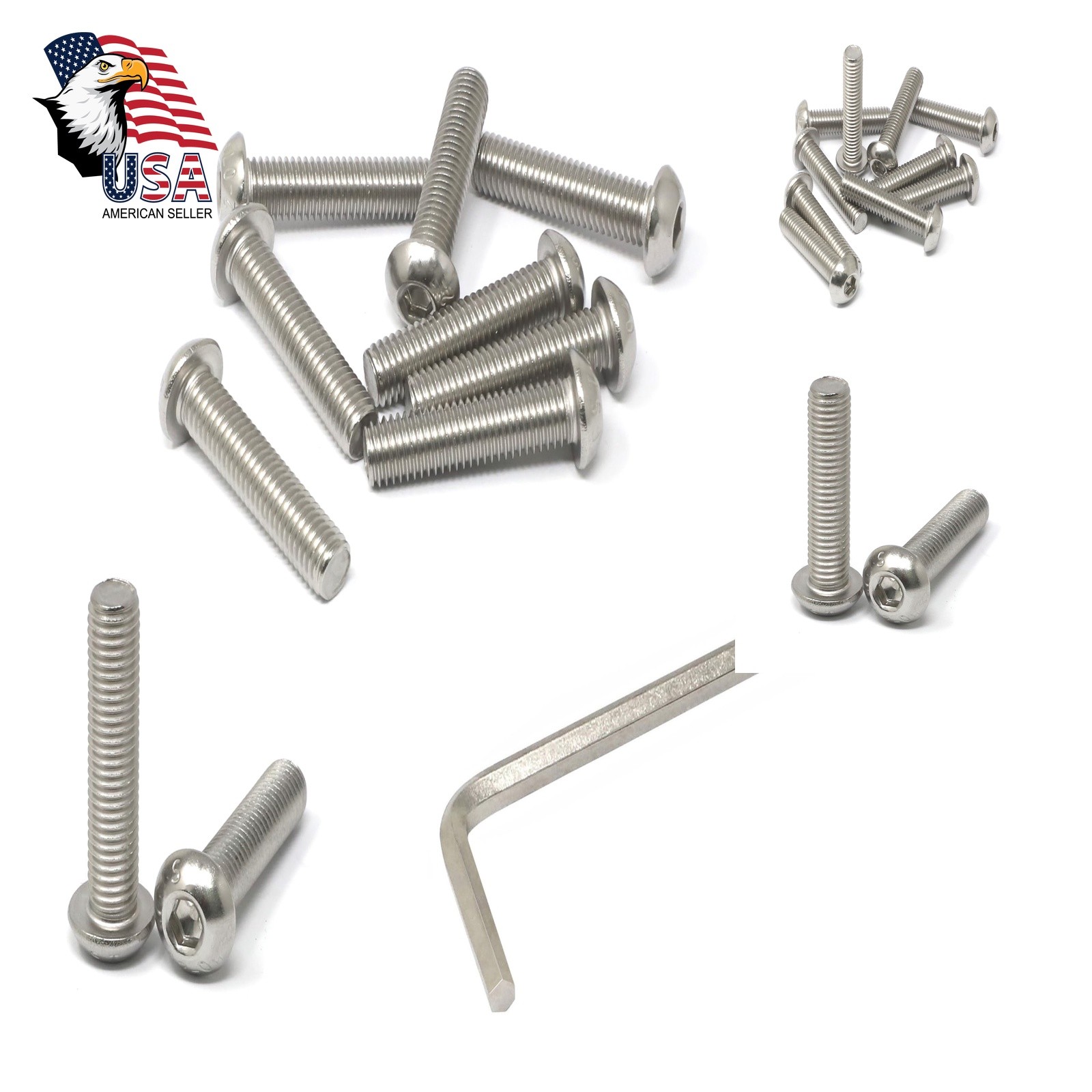 iexcell M10x45mm Hex Socket Cap Screws