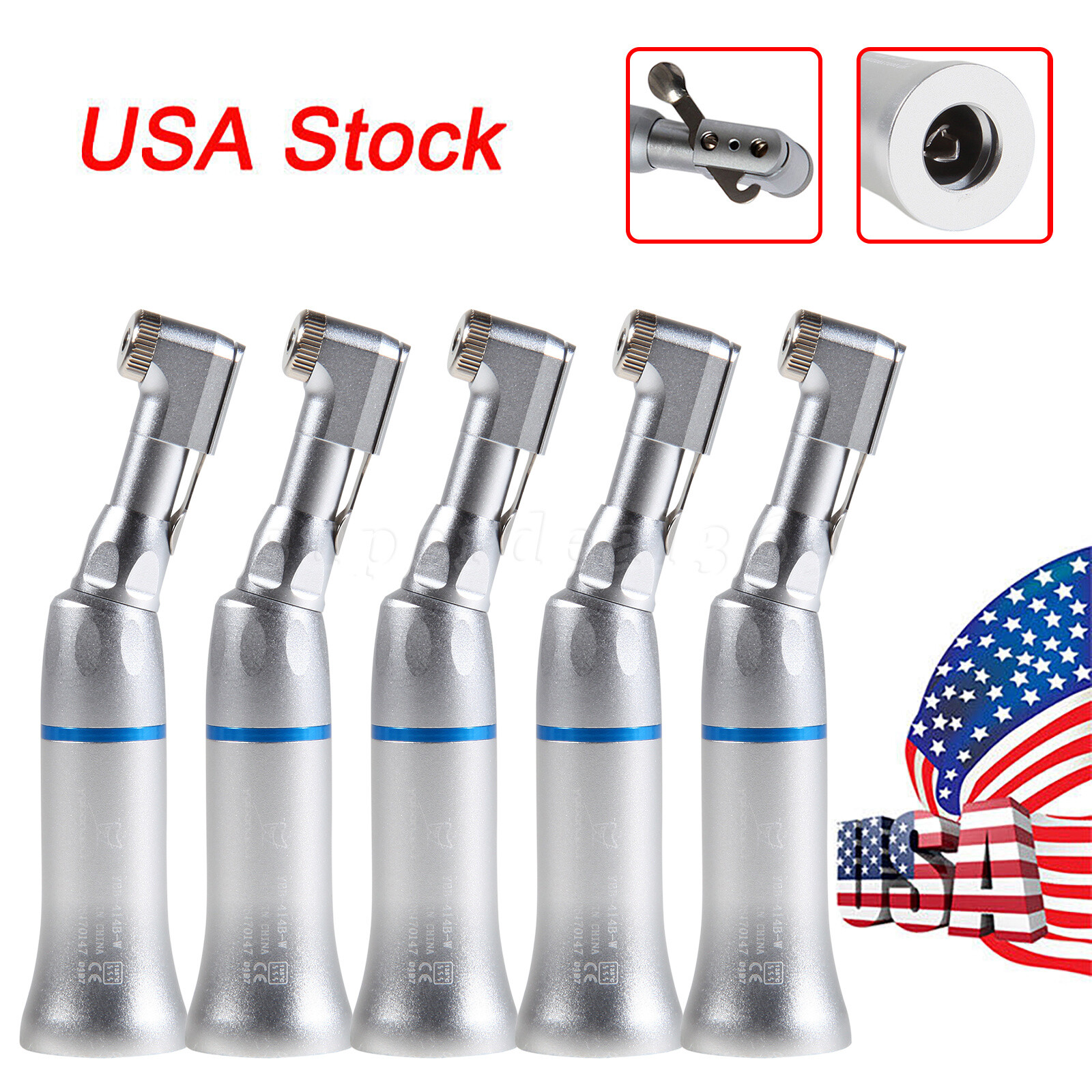 1-5 NSK Style Dental Low Slow Speed Contra Angle Handpiece Latch E-type YB-EP