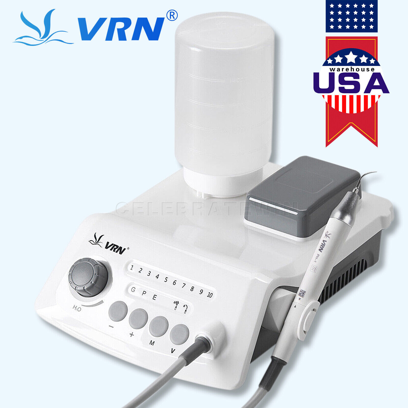 SKYSEA Style Dental LED Ultrasonic Scaler Scaling Perio Endo Handpiece+Tips
