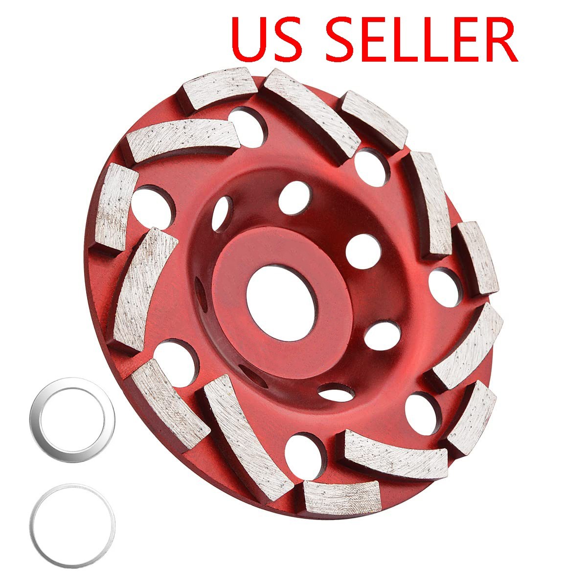 5″ Diamond Segment Grinding Cup Wheel Disc for Concrete Granite 7/8″ 30-40 Grit