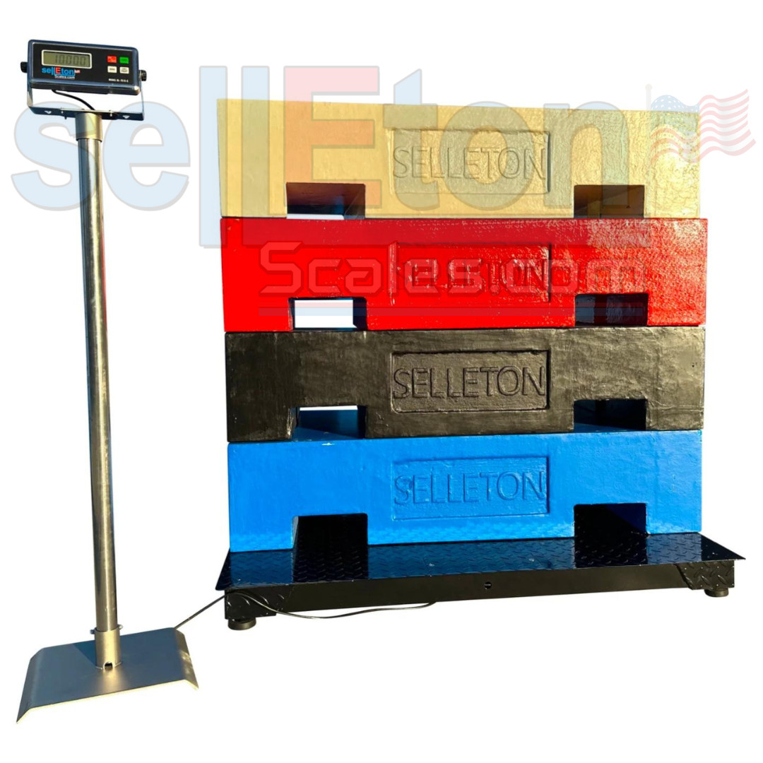 SellEton SL-700-4×4 Industrial Floor Scale 48″ x 48″ Warehouse Pallet 5000 lbs