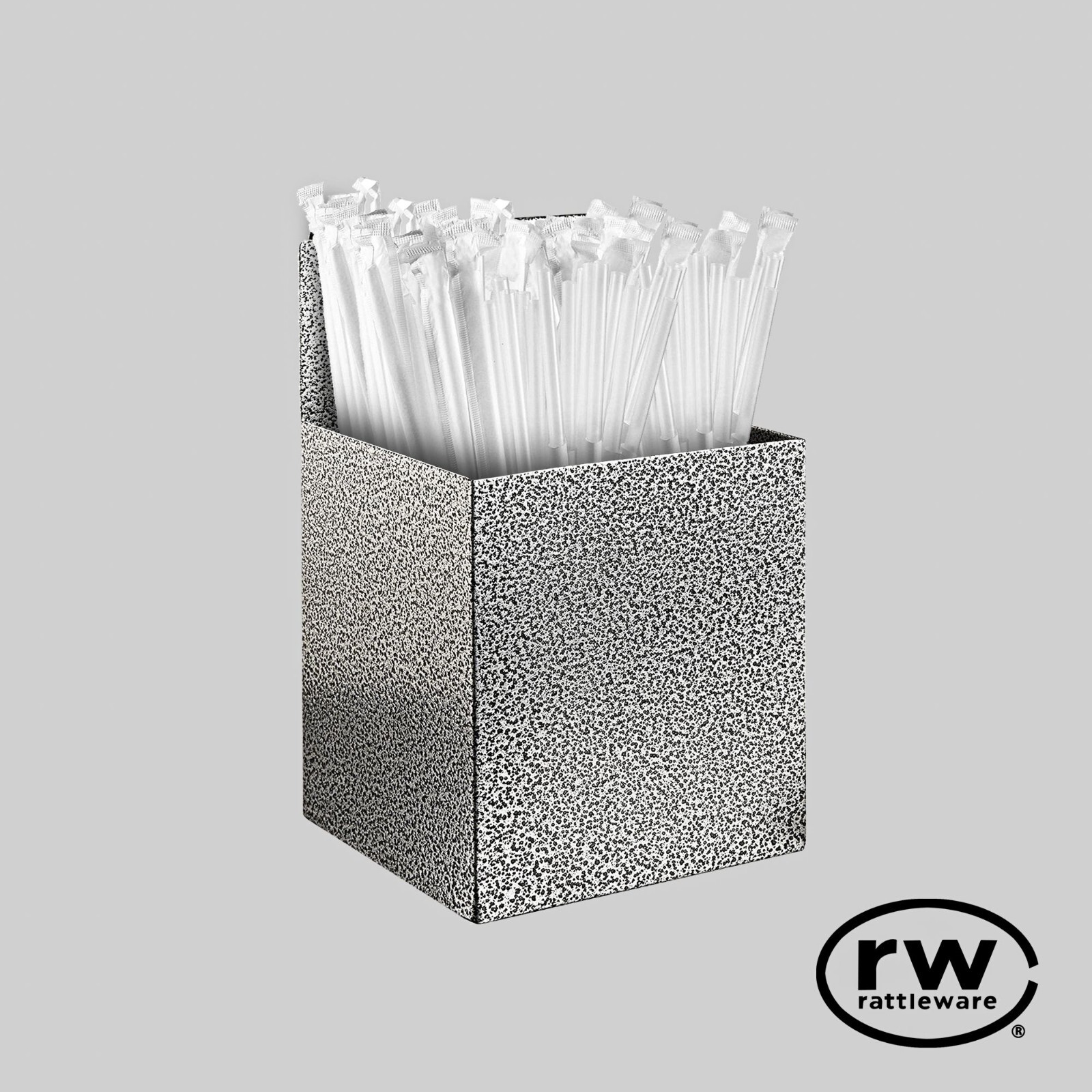 rattleware Extended Basic Holder, Stainless Steel, Hammered Finish, 05220
