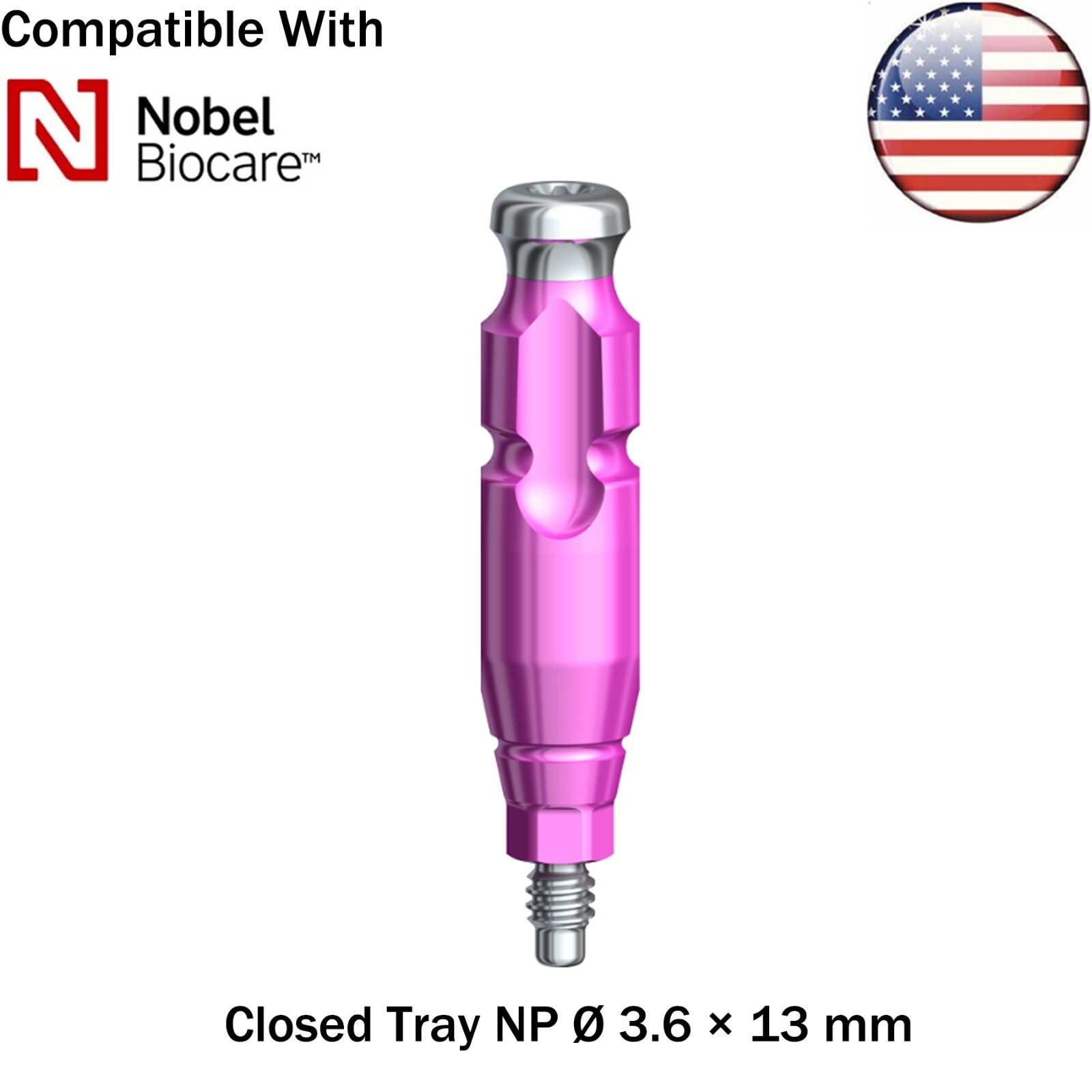 US Dental Nobel Active Open Close Tray NP/RP Impression Transfer Coping Analog