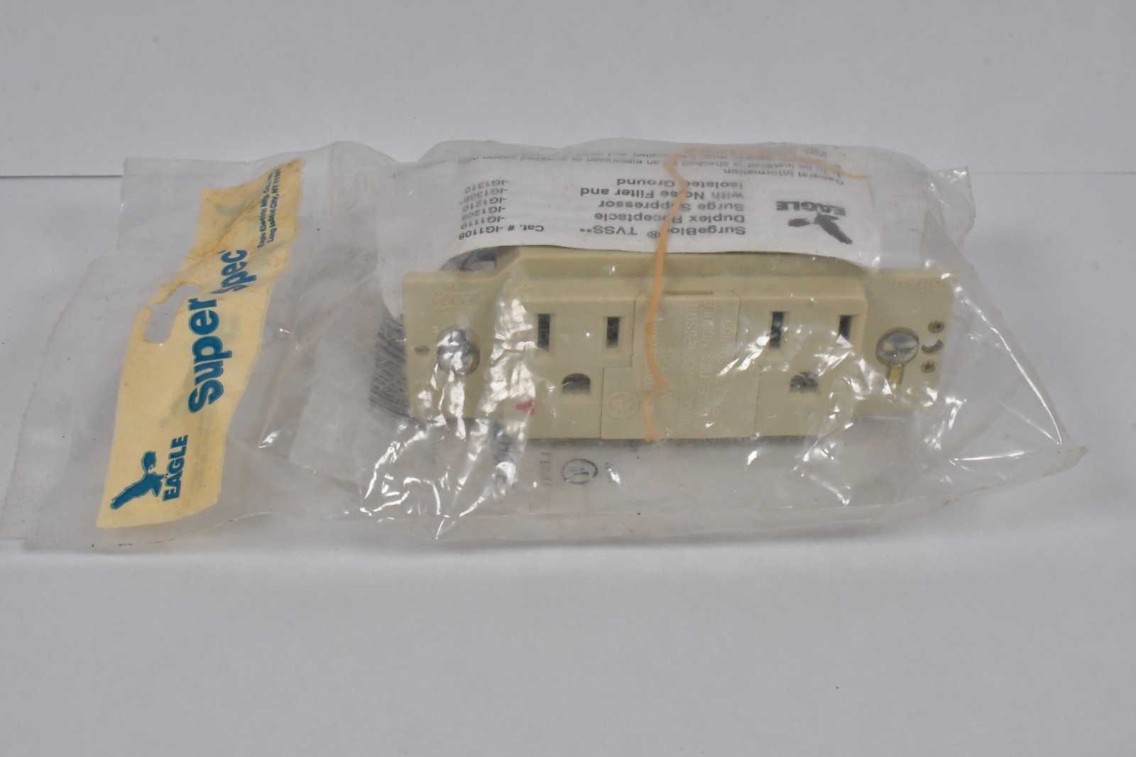 Eagle IG1208V Surge BGC Duplex Receptacle Isolated Ground Audible Alarm