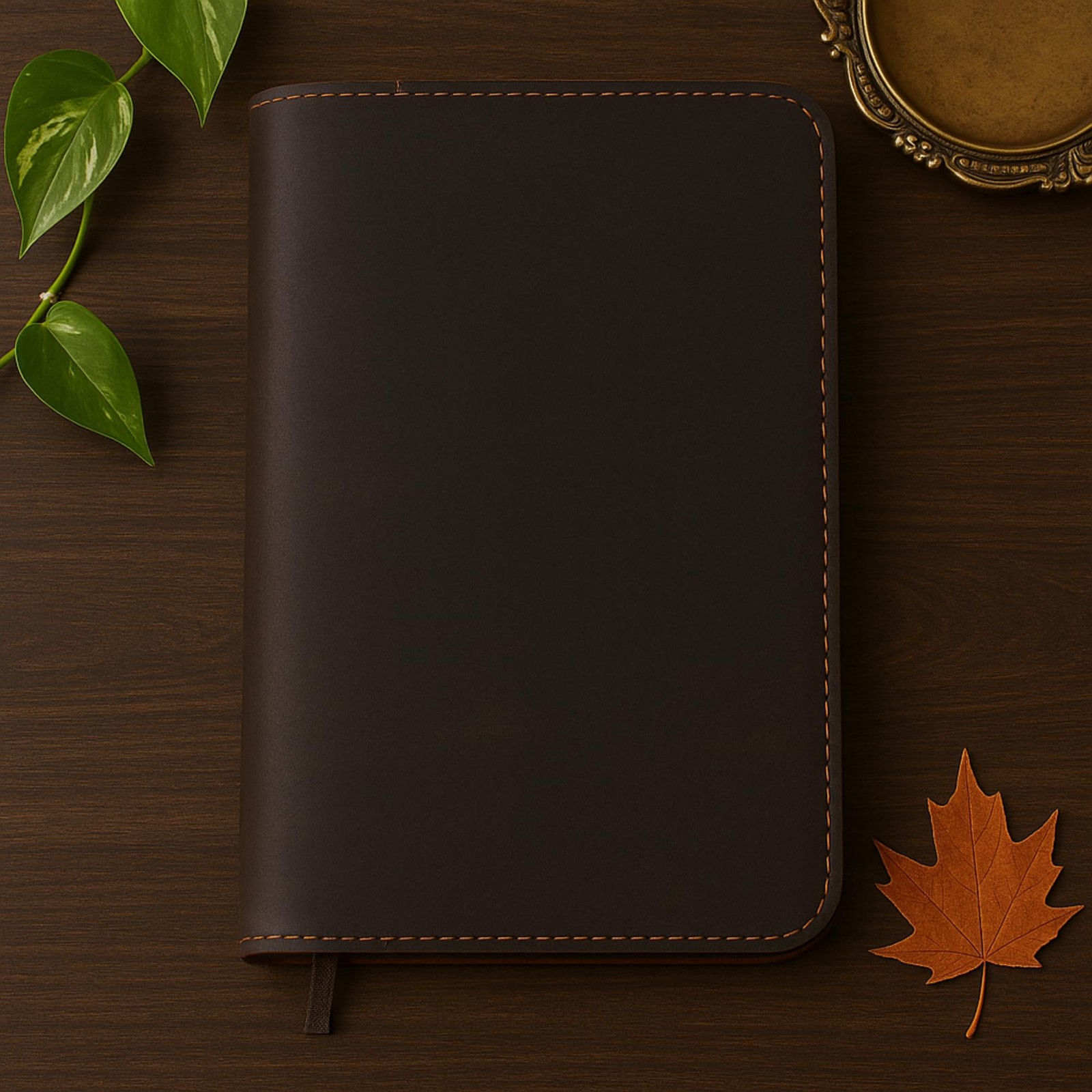 CestAntiQ, A5 Leather journal cover, Refillable Journal Cover for Large and M…
