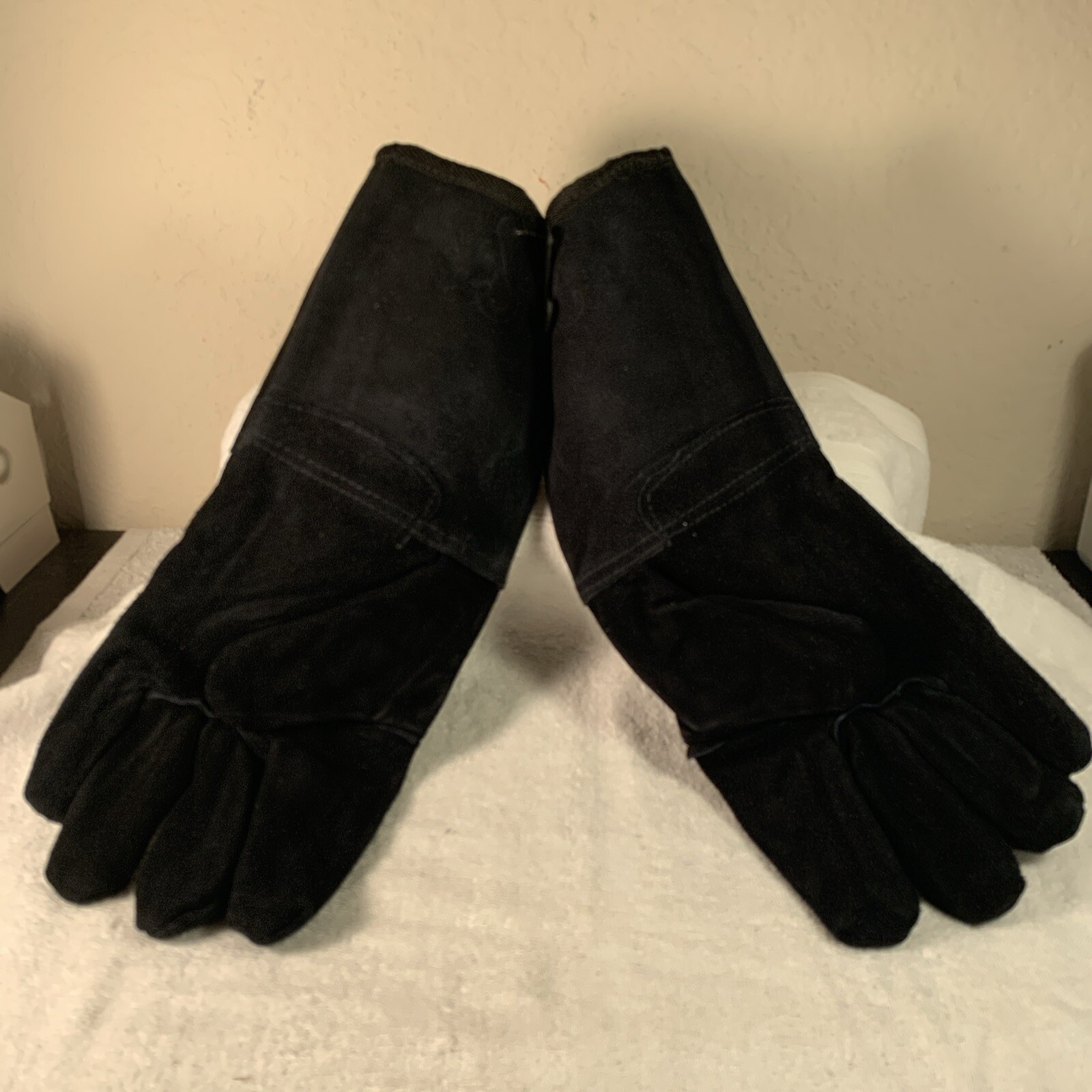 LICENSED HARLEY DAVIDSON MOTORCYCLE GAUNTLET WELDING GLOVES LEATHER NEW Eagle XL