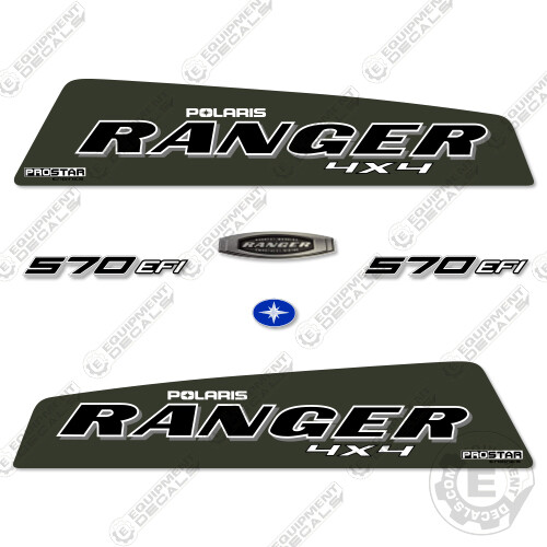 Fits Polaris Ranger 570EFI Decal Kit Utility Vehicle – 7 YEAR OUTDOOR 3M Vinyl!