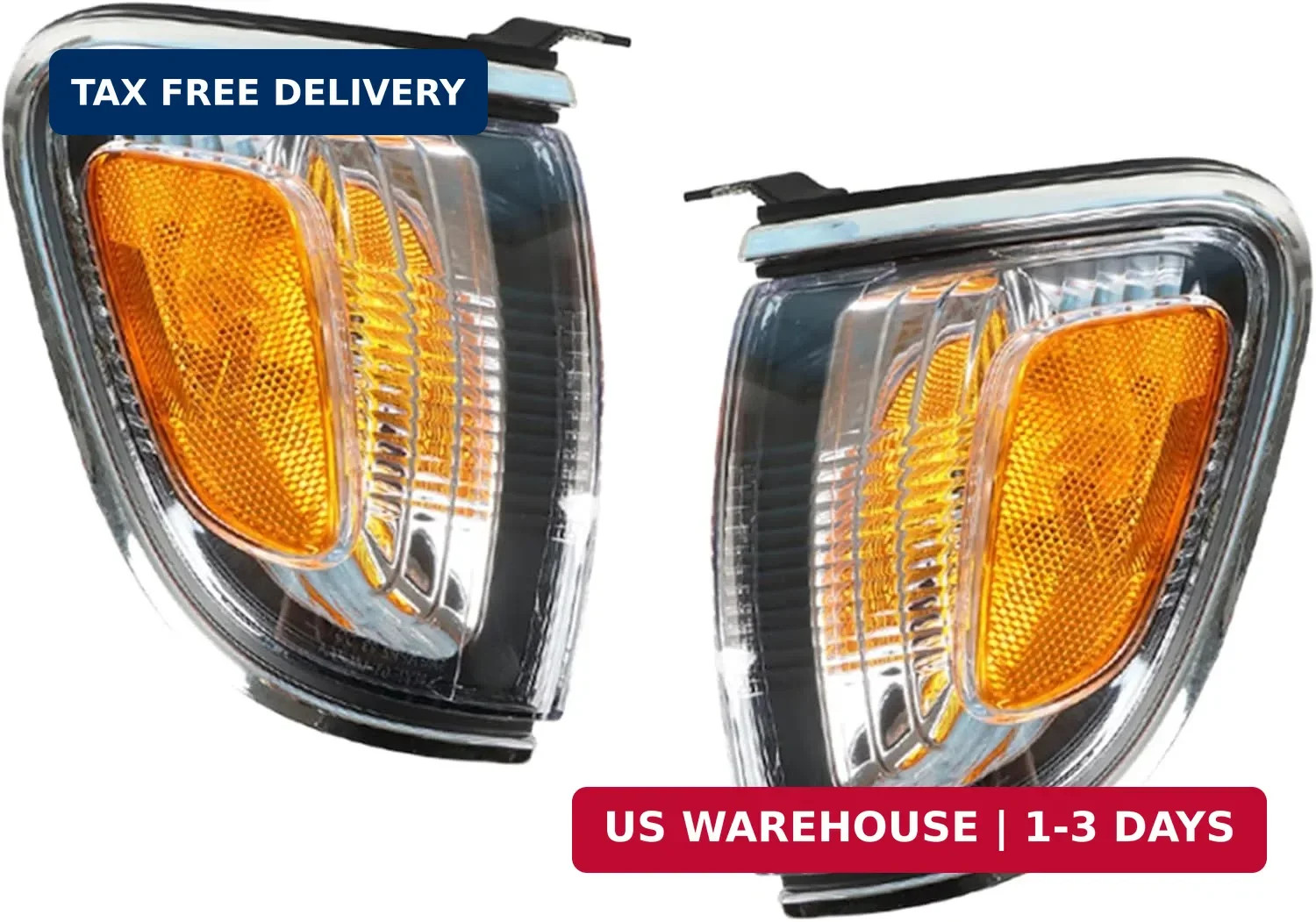 Silscvtt 1 Pair Front Turn Signal Lights Replacement for Toyota Tacoma 2001-2004