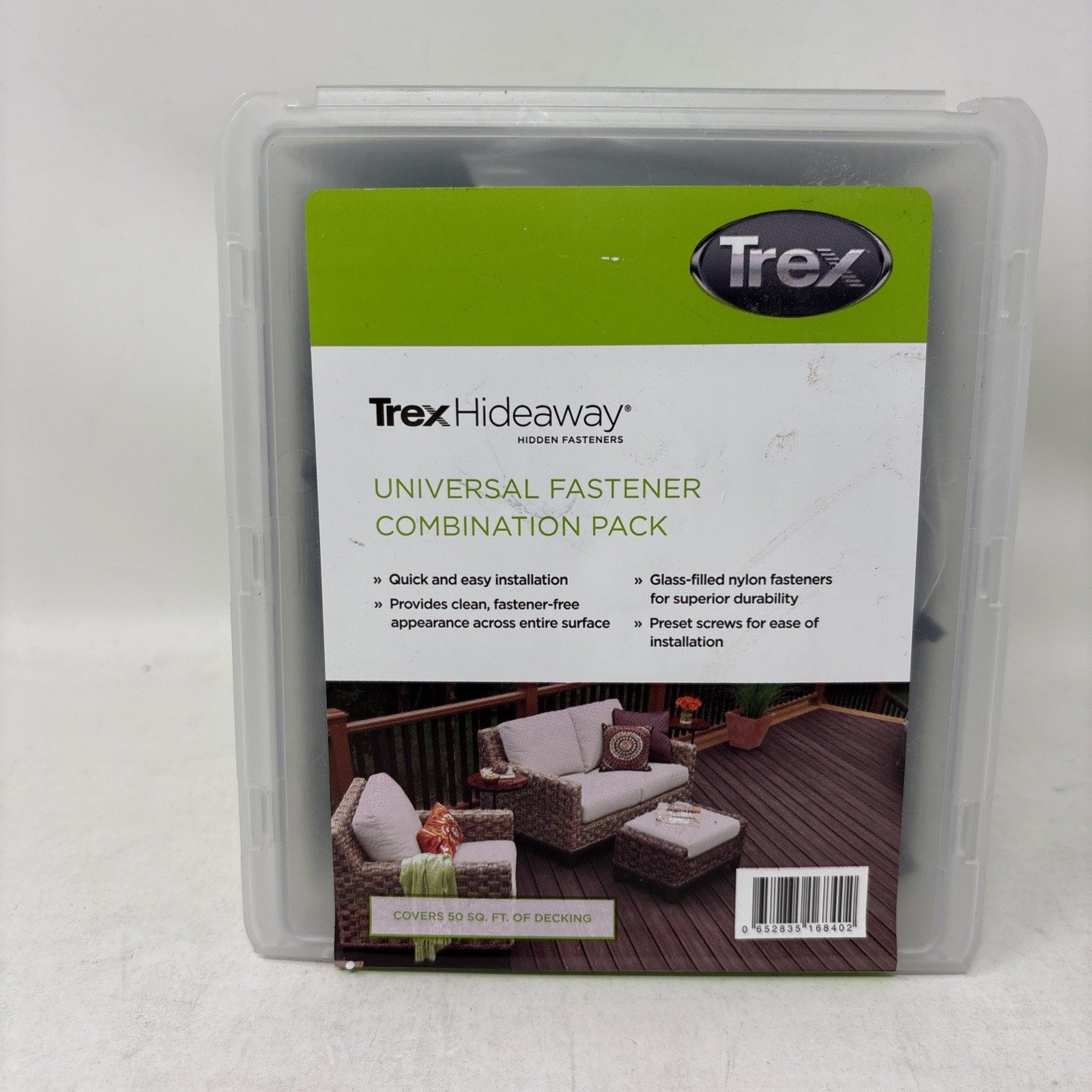 Trex Hideaway Universal Hidden Fastener Combo Pack 50 Sq ft Coverage – NEW