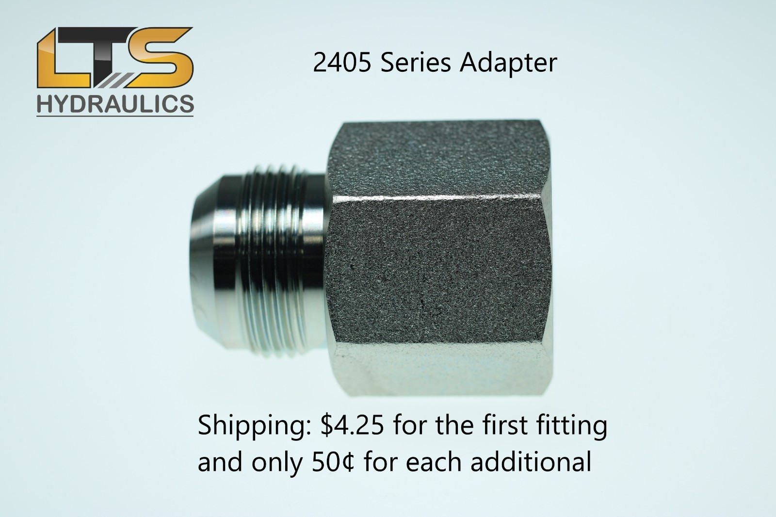 1/4″ Male JIC x 1/4″ Female NPT Pipe Adapter 2405-04-04 Zinc Coated Steel