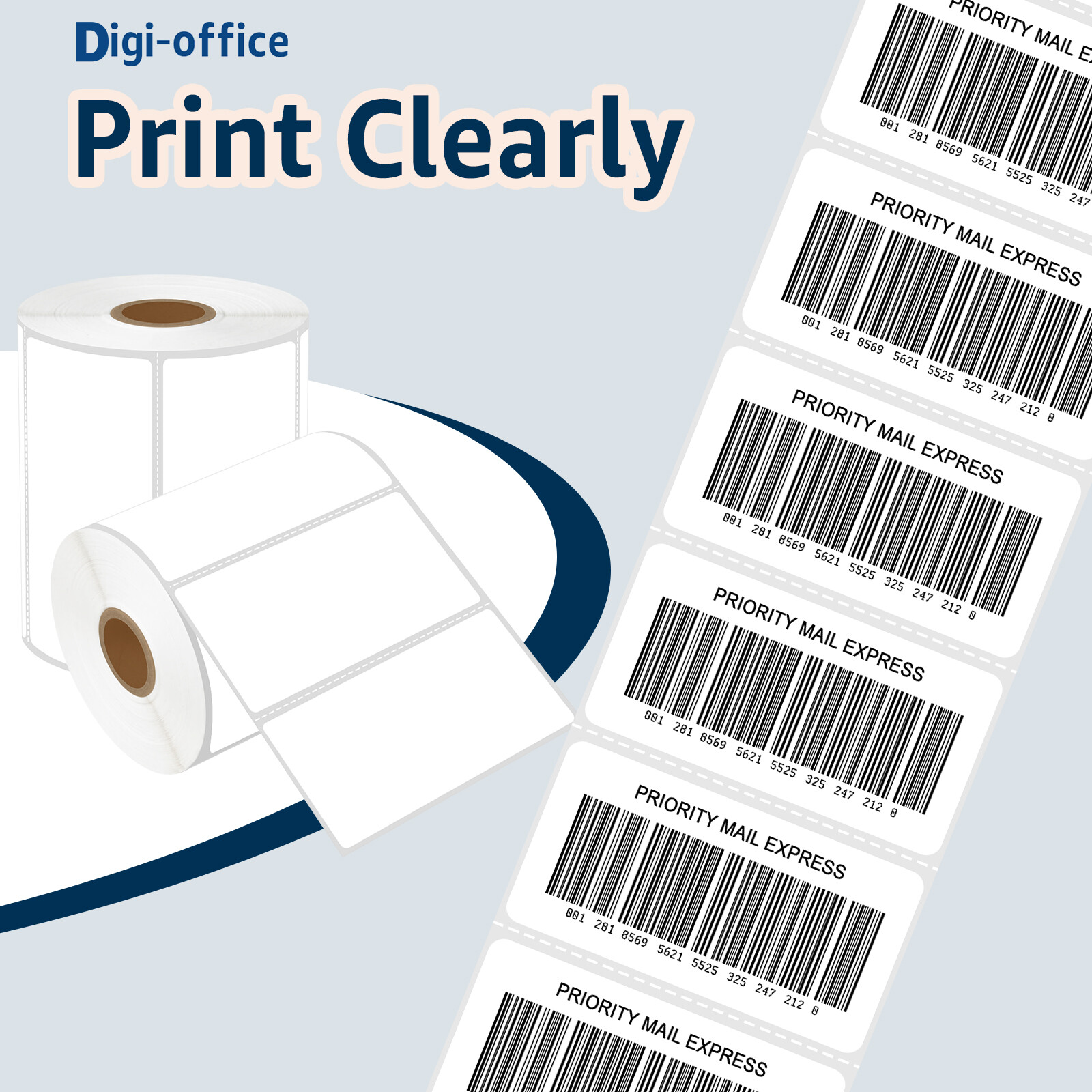 4″x2″ (102 mm x 51 mm) Barcode Shipping & Multipurpose Labels For Zebra & Rollo