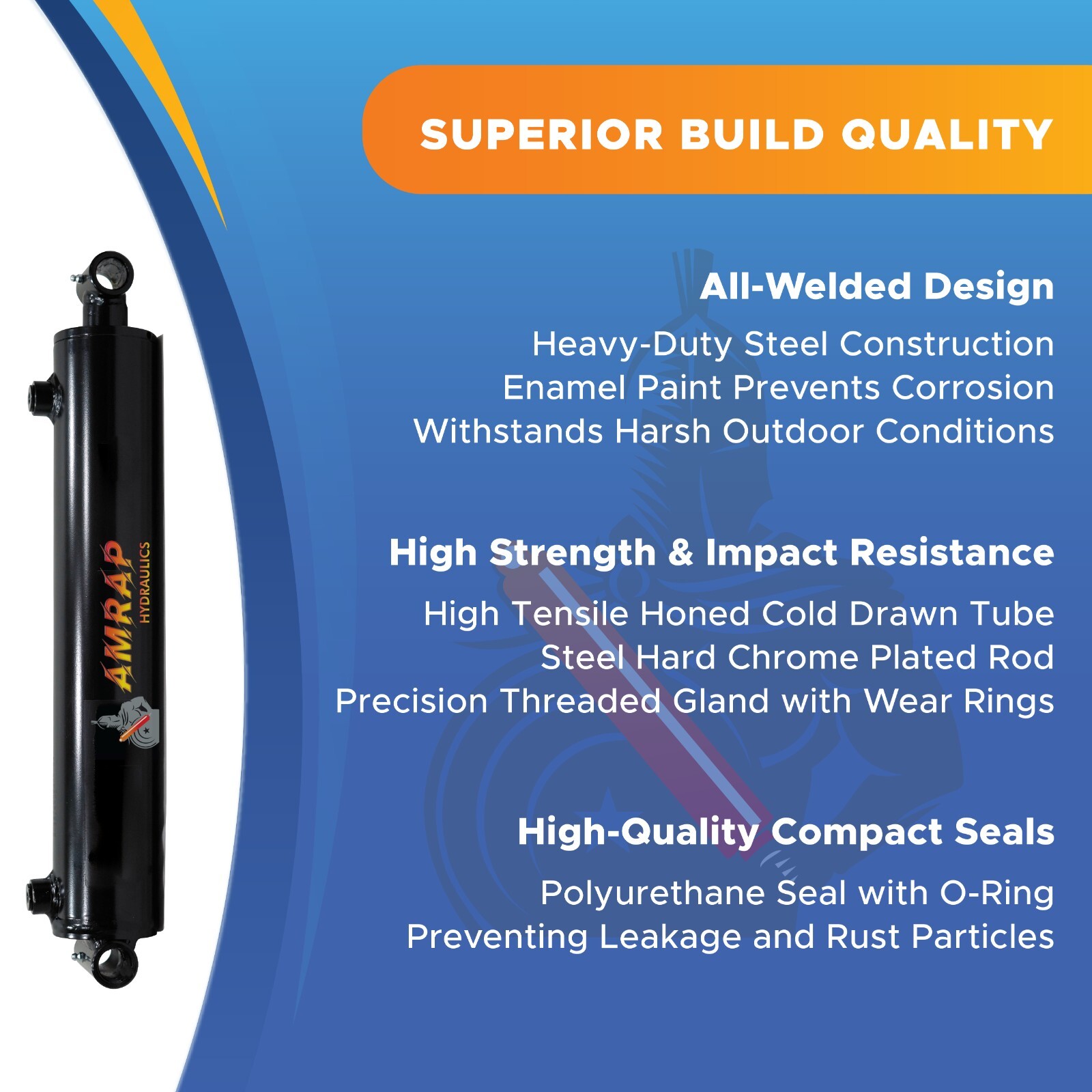 1.5×2 Hydraulic Cylinder-1.5″ Bore, 2″ Stroke -Welded Cross Tube Cylinder(new)