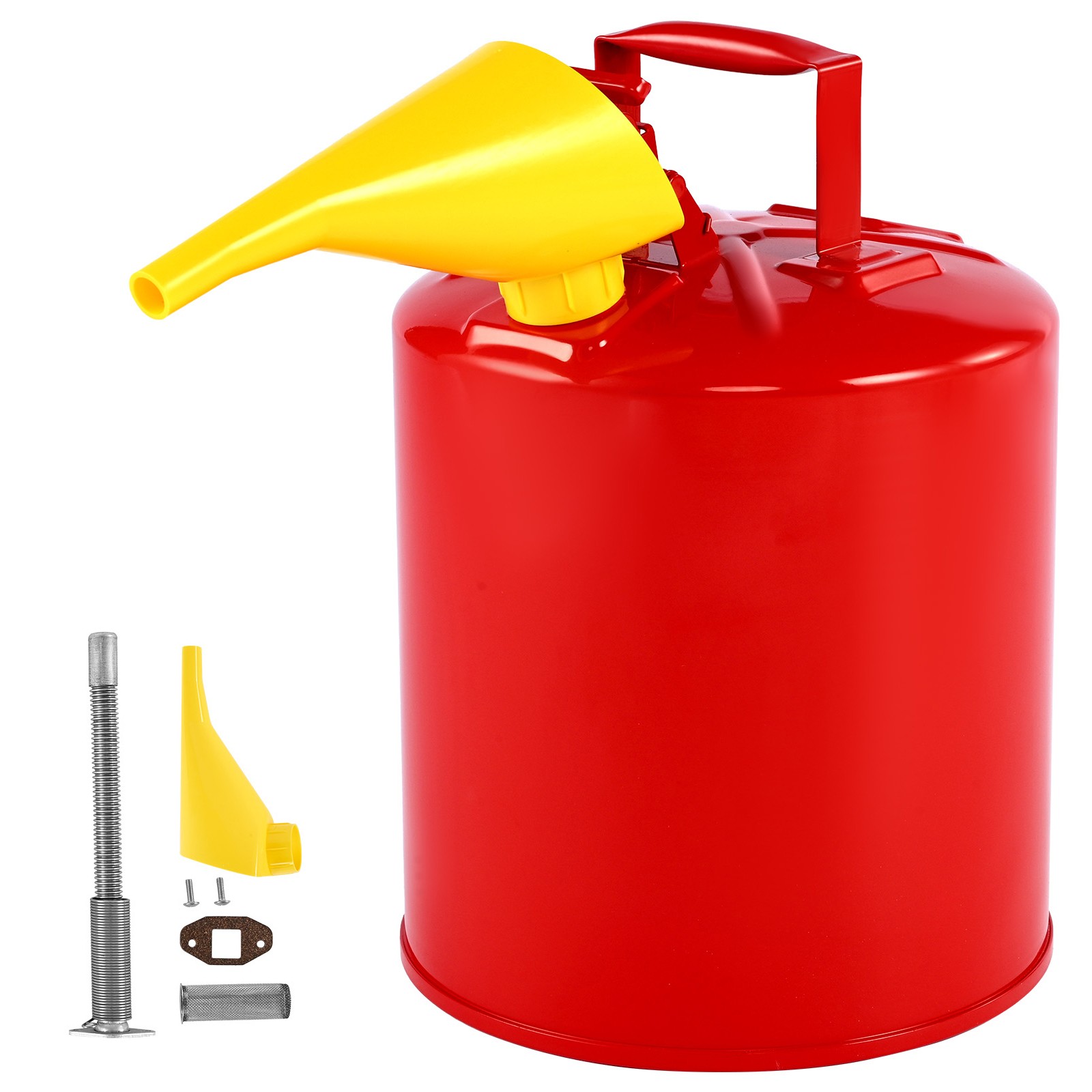 Uimoso 5 Gallon Red Safety Gas Can with Flame Arrester and Funnel