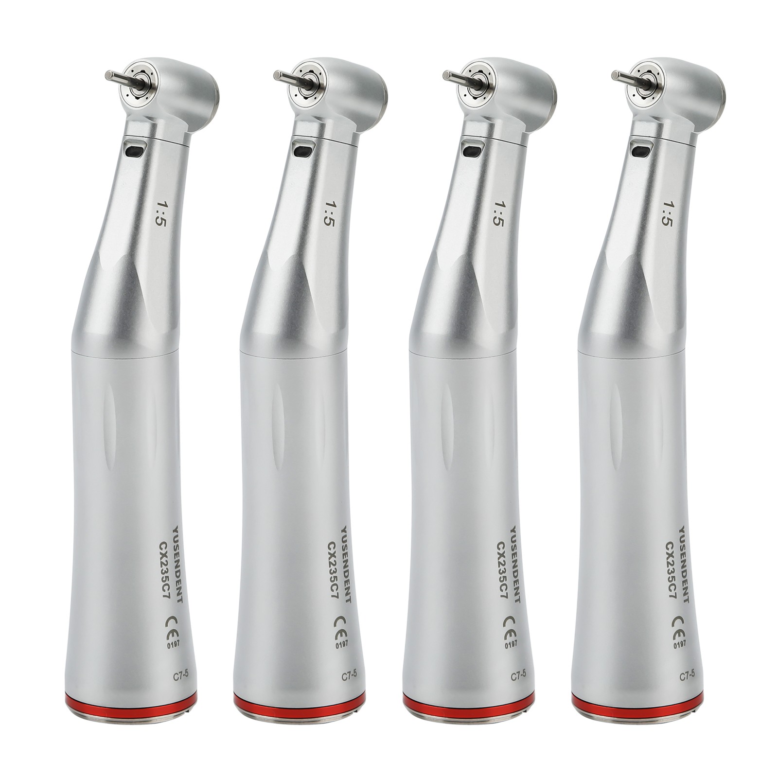1-10*COXO CX235C7-5 Dental Fiber Optic LED 1:5 Contra Angle Handpiece F/Kavo NSK